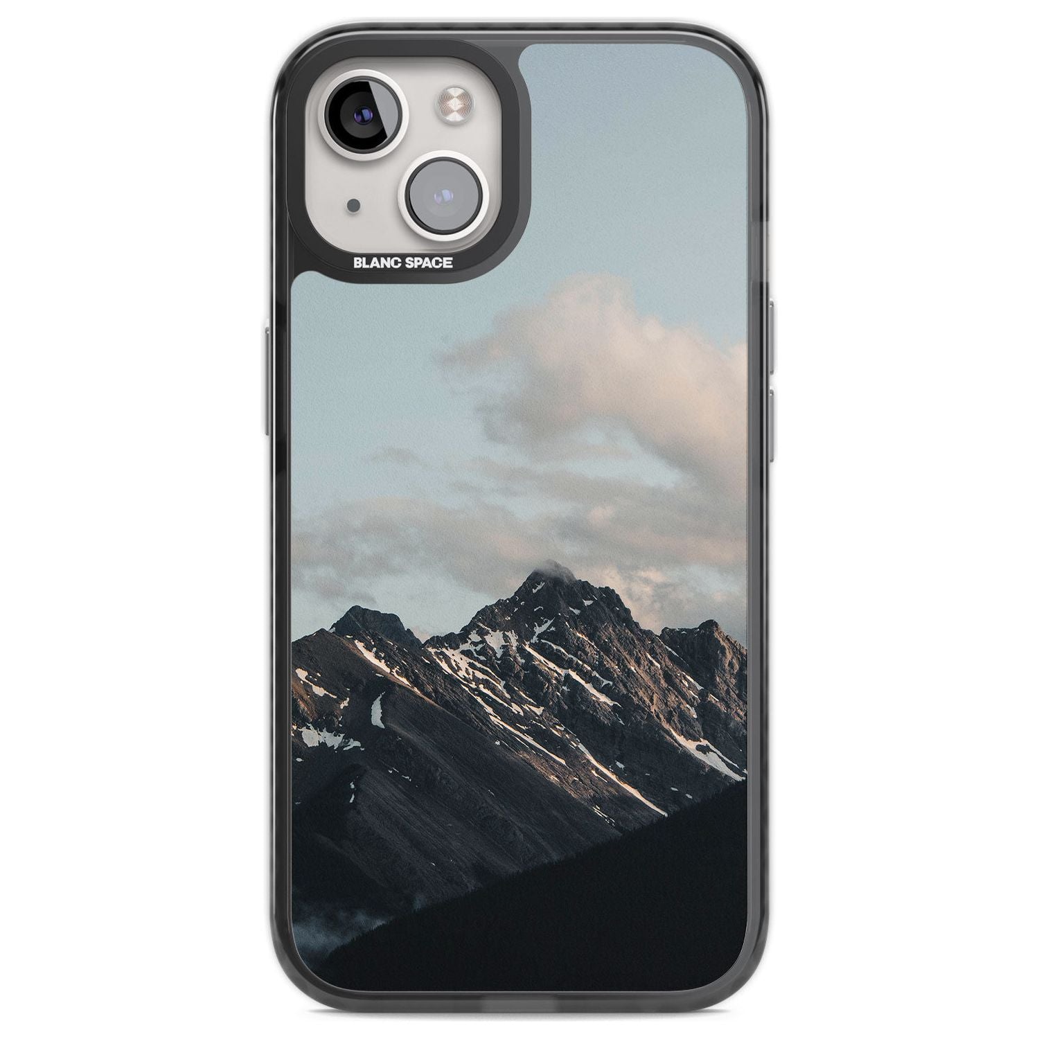 Mountain Range Phone Case iPhone 12 / Black Impact Case,iPhone 13 / Black Impact Case,iPhone 12 Pro / Black Impact Case,iPhone 14 / Black Impact Case,iPhone 15 Plus / Black Impact Case,iPhone 15 / Black Impact Case Blanc Space