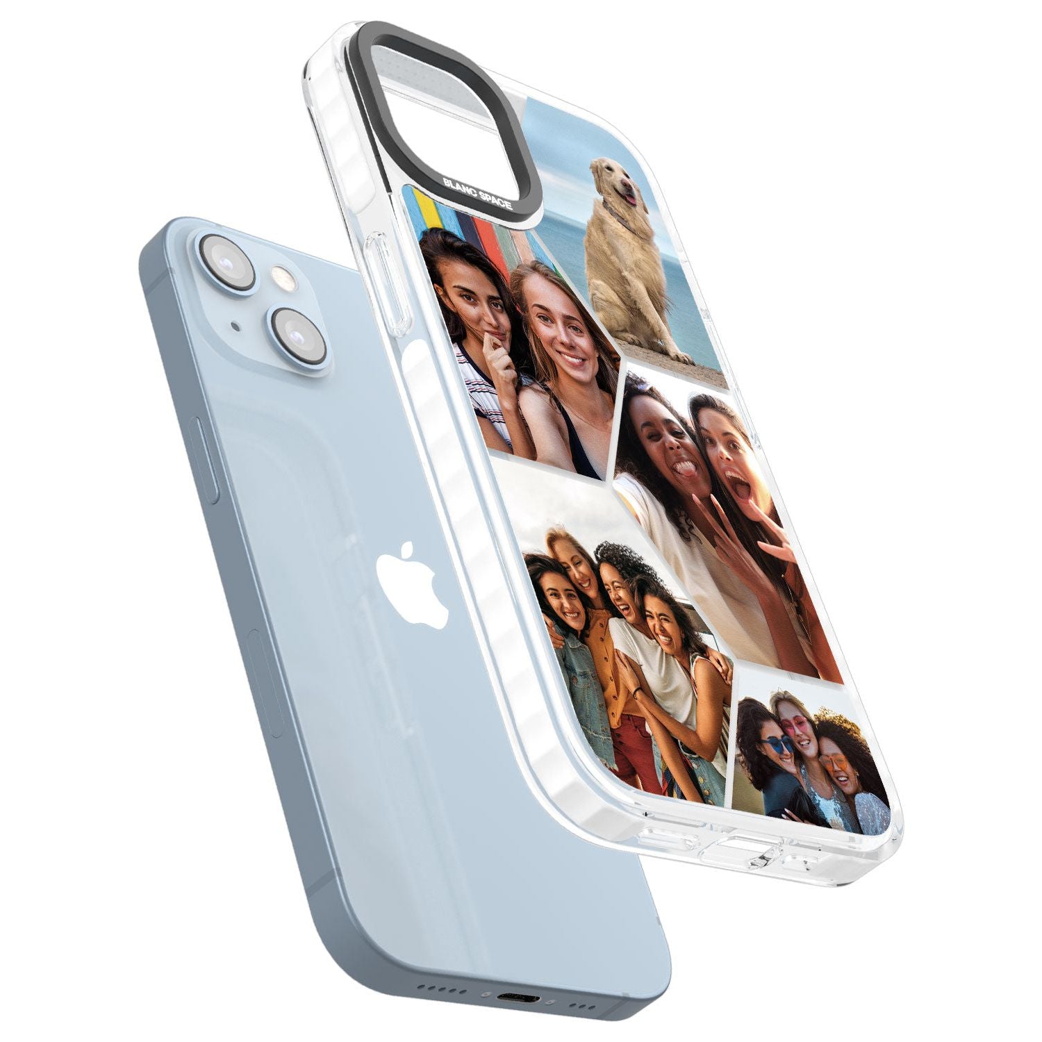 Personalised Heart Photo GridPhone Case for iPhone 14