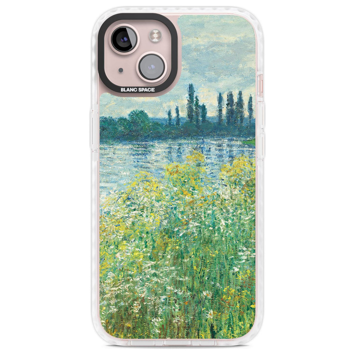 Banks of the Seine by Claude Monet Phone Case iPhone 13 / Impact Case,iPhone 14 / Impact Case,iPhone 15 Plus / Impact Case,iPhone 15 / Impact Case Blanc Space
