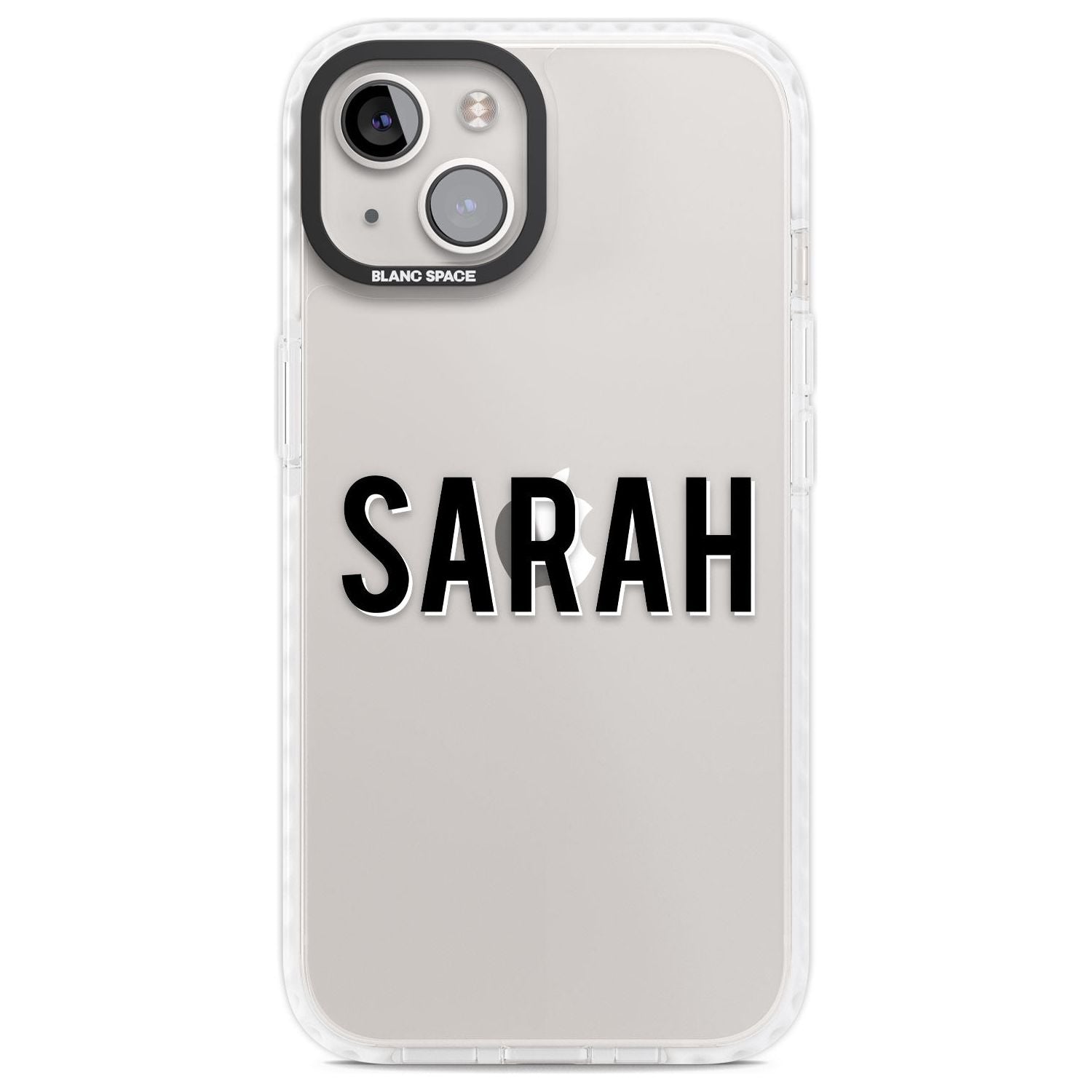 Personalised Clear Text 1A Custom Phone Case iPhone 13 / Impact Case,iPhone 14 / Impact Case,iPhone 15 Plus / Impact Case,iPhone 15 / Impact Case Blanc Space