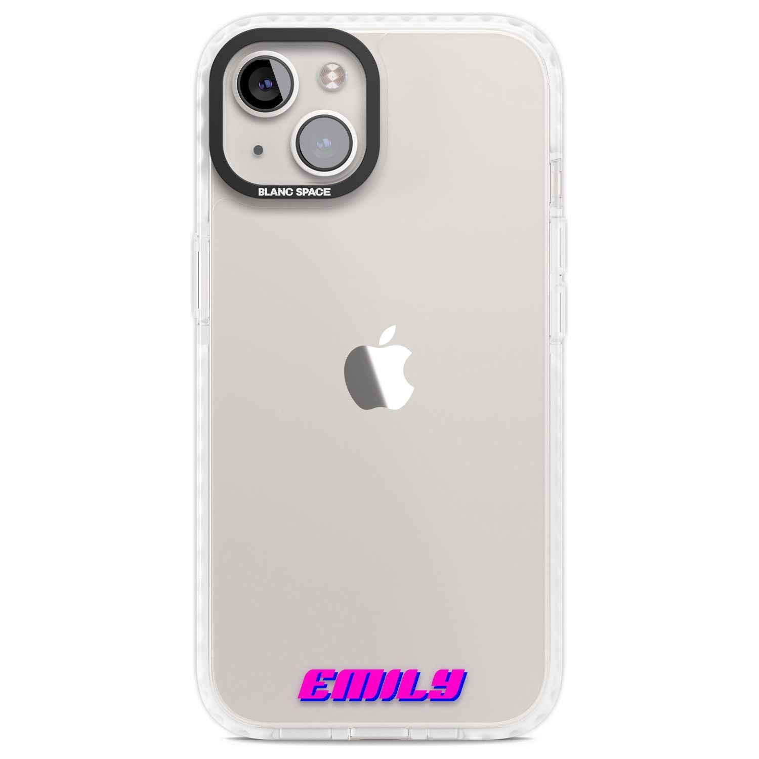 Personalised Clear Text 2C Custom Phone Case iPhone 13 / Impact Case,iPhone 14 / Impact Case,iPhone 15 Plus / Impact Case,iPhone 15 / Impact Case Blanc Space