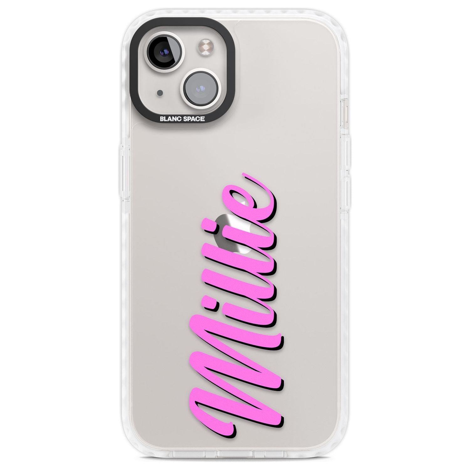 Personalised Clear Text 3C Custom Phone Case iPhone 13 / Impact Case,iPhone 14 / Impact Case,iPhone 15 Plus / Impact Case,iPhone 15 / Impact Case Blanc Space