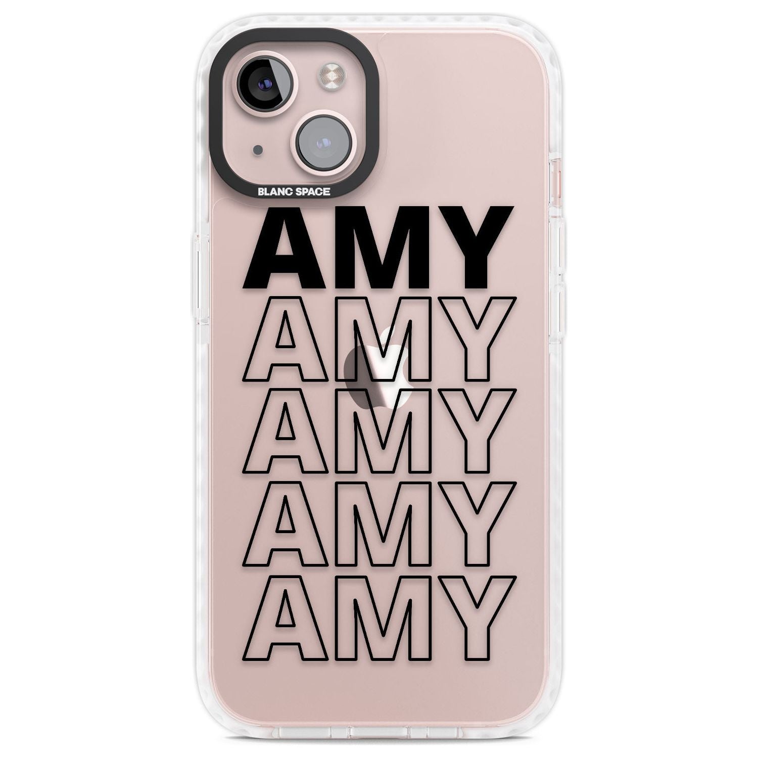 Personalised Clear Text 5E Custom Phone Case iPhone 13 / Impact Case,iPhone 14 / Impact Case,iPhone 15 Plus / Impact Case,iPhone 15 / Impact Case Blanc Space