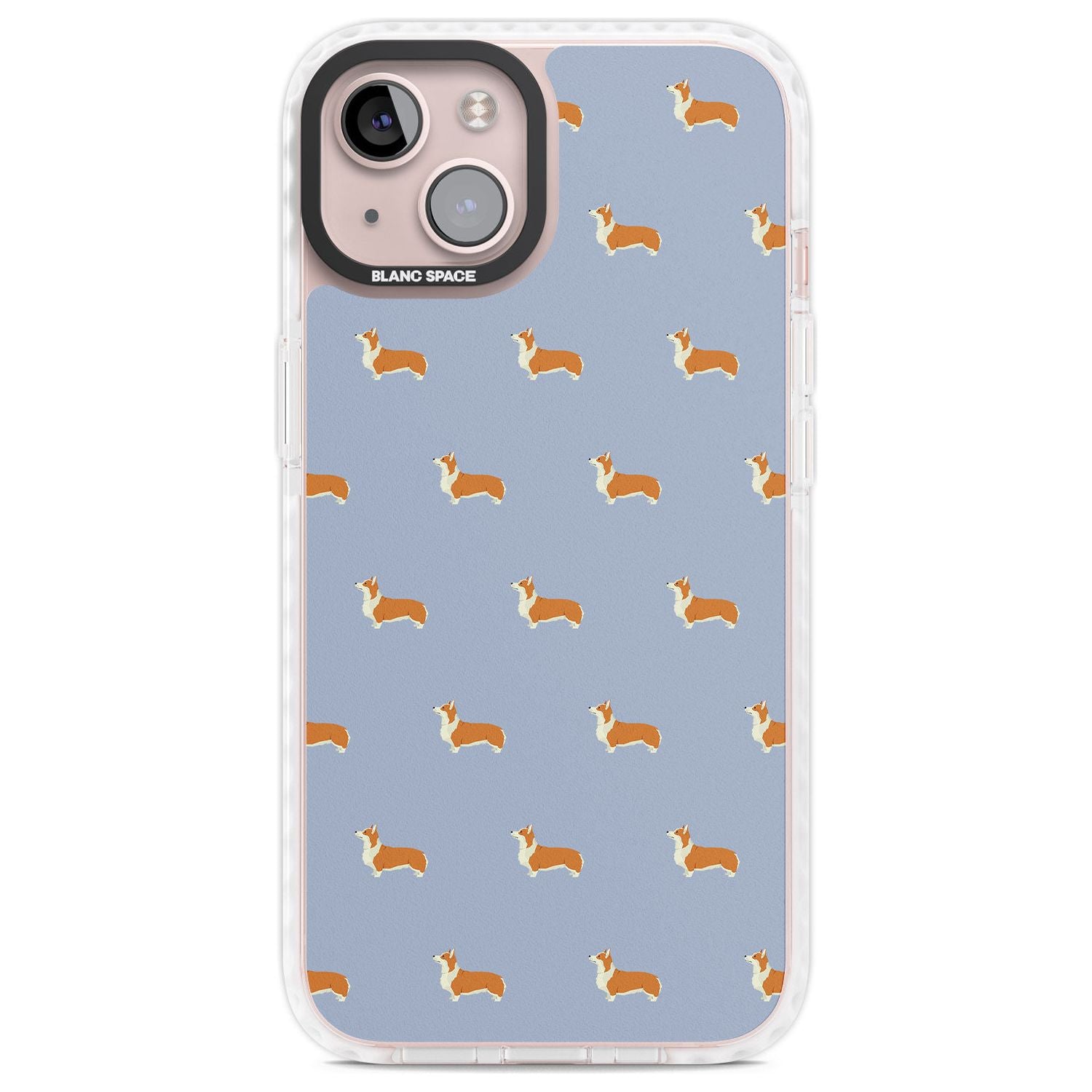 Pembroke Welsh Corgi Dog Pattern Phone Case iPhone 13 / Impact Case,iPhone 14 / Impact Case,iPhone 15 Plus / Impact Case,iPhone 15 / Impact Case Blanc Space