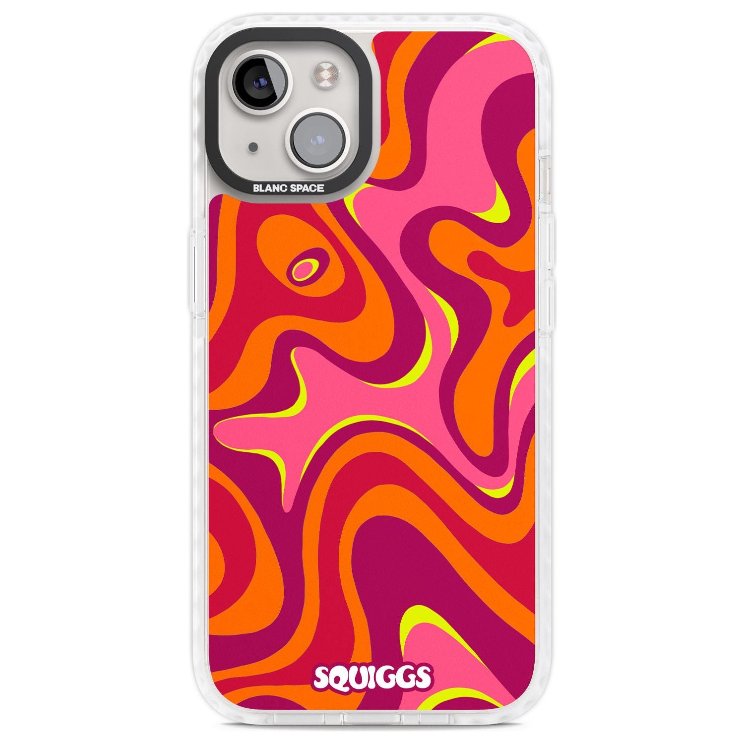 Hot Lava Phone Case iPhone 13 / Impact Case,iPhone 14 / Impact Case,iPhone 15 Plus / Impact Case,iPhone 15 / Impact Case Blanc Space