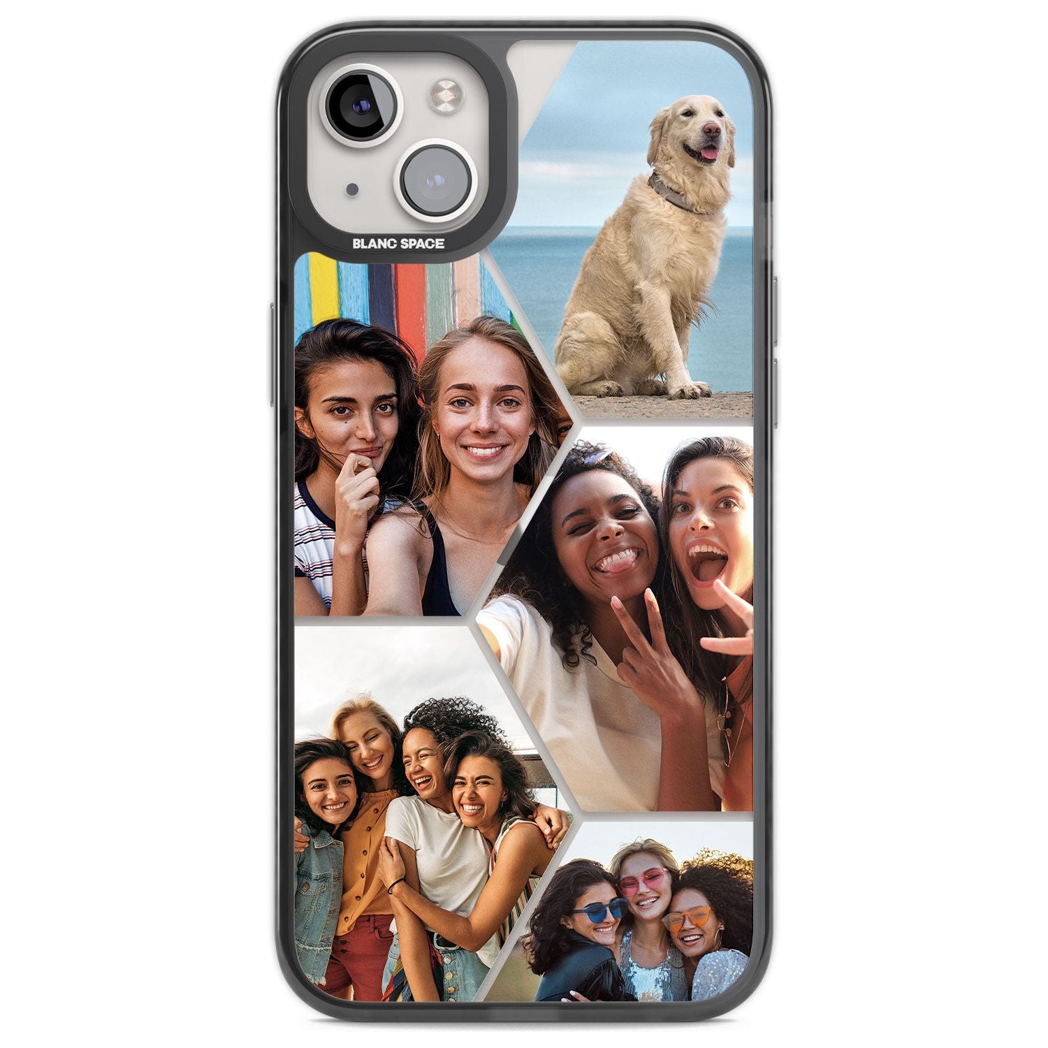 Personalised Heart Photo GridPhone Case for iPhone 14 Plus