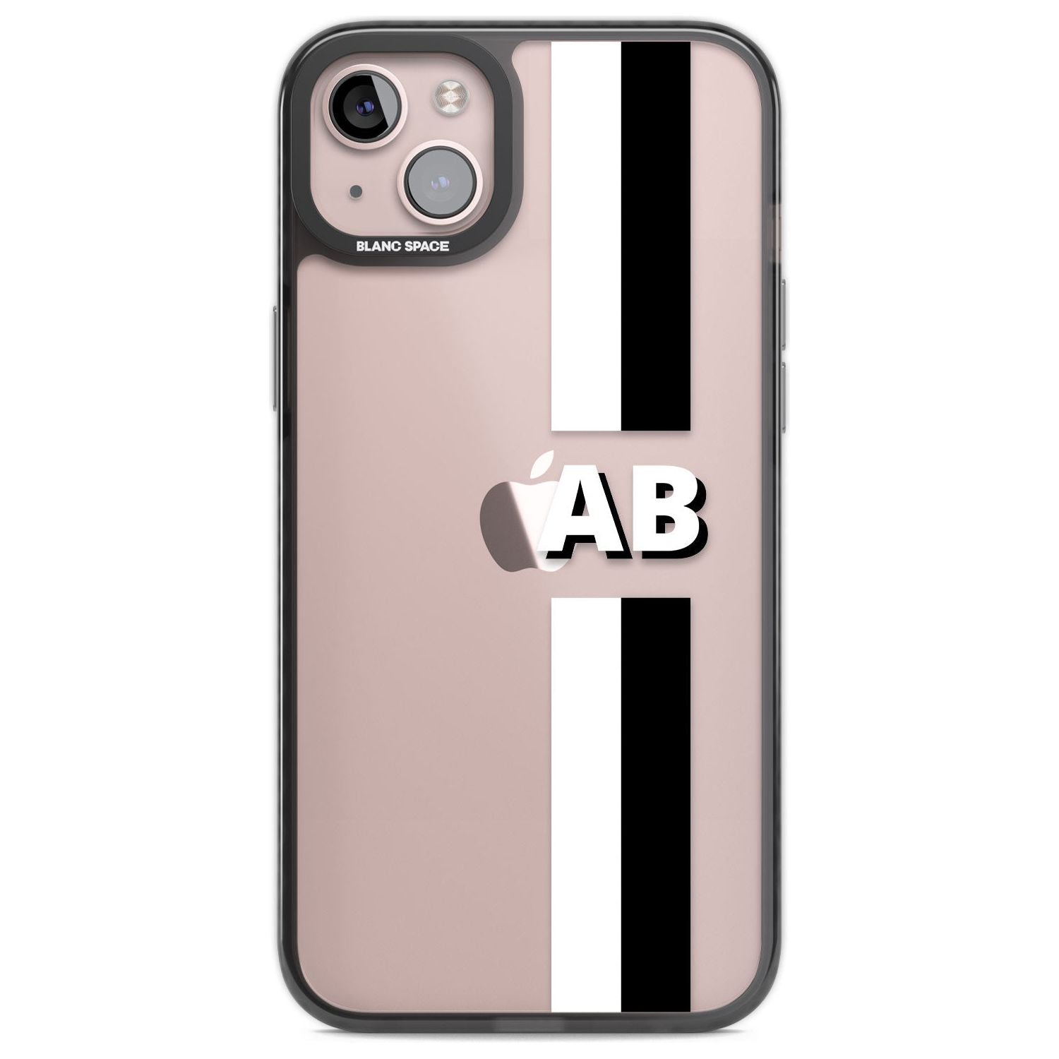 Personalised Clear Text 6E Custom Phone Case iPhone 14 Plus / Black Impact Case Blanc Space