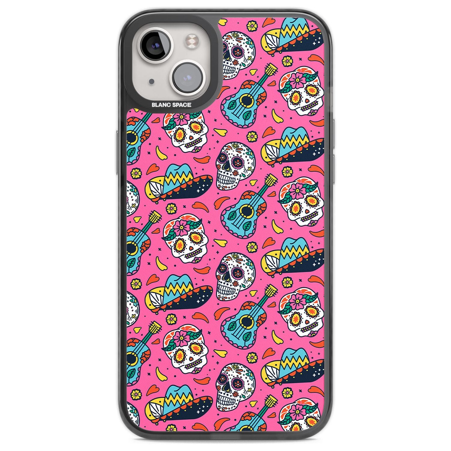 Pink Day Of The Dead Pattern