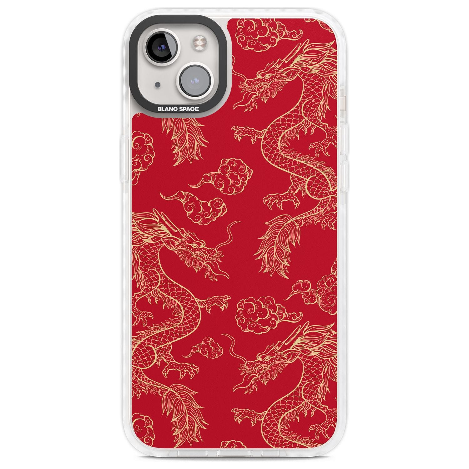 Red And Gold Dragon Pattern