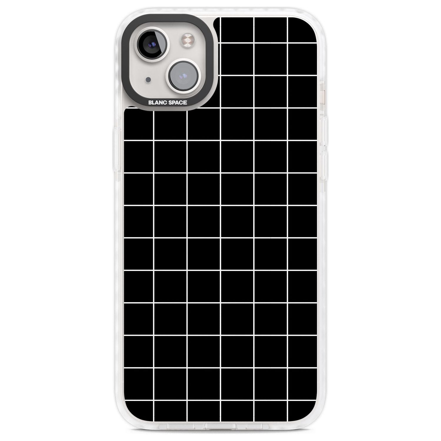 Minimalist Grid Pattern Black