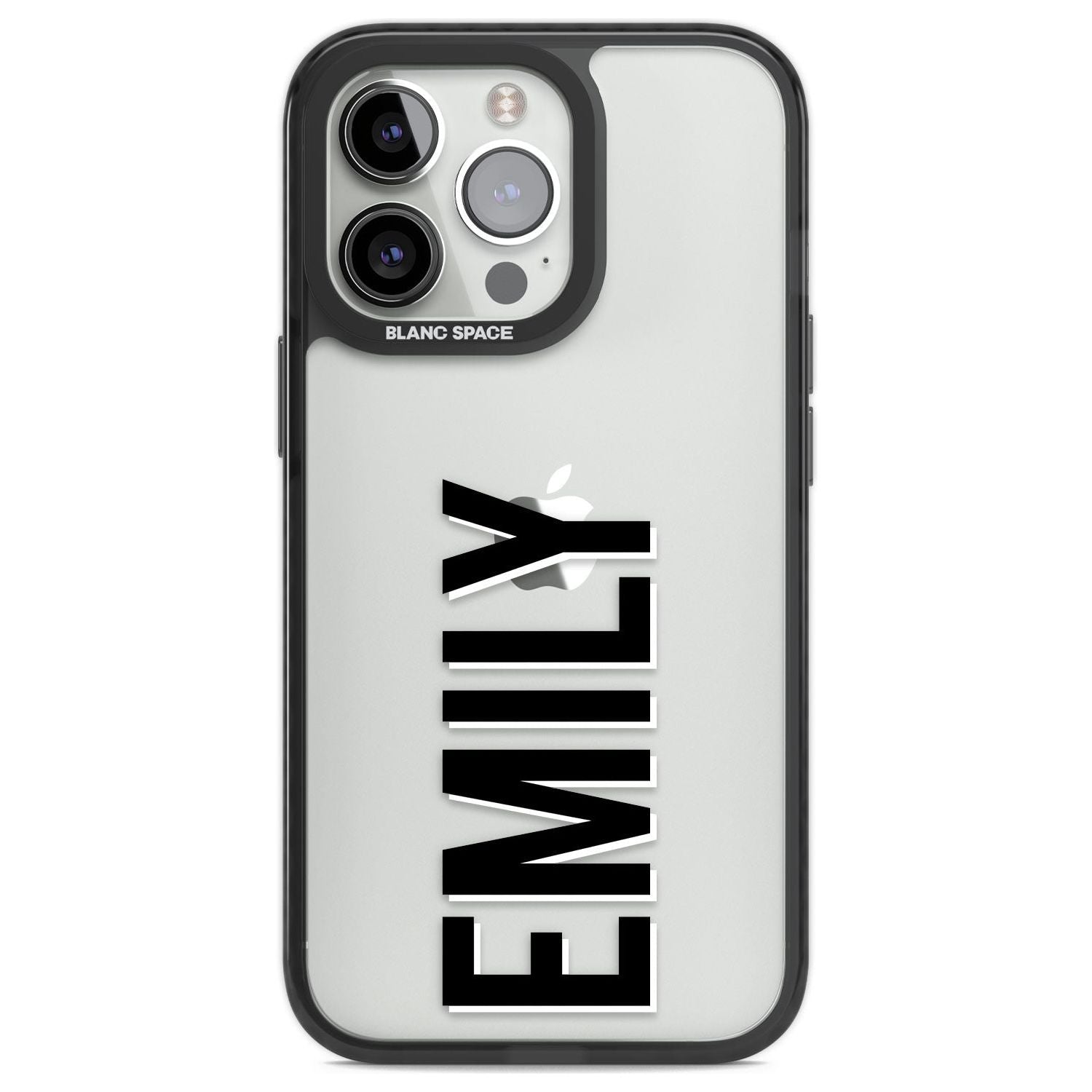 Personalised Clear Text 3A Custom Phone Case iPhone 13 Pro / Black Impact Case,iPhone 14 Pro / Black Impact Case,iPhone 15 Pro Max / Black Impact Case,iPhone 15 Pro / Black Impact Case Blanc Space
