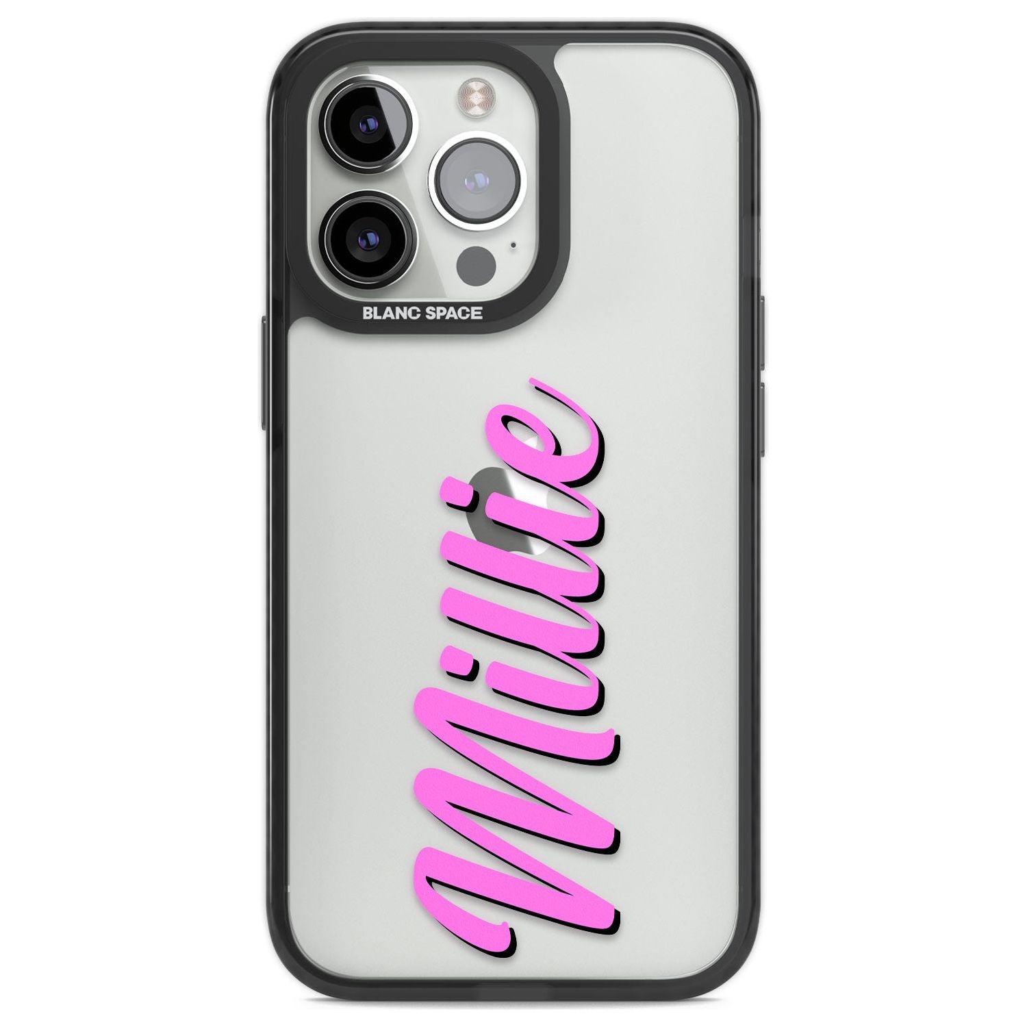 Personalised Clear Text 3C Custom Phone Case iPhone 13 Pro / Black Impact Case,iPhone 14 Pro / Black Impact Case,iPhone 15 Pro Max / Black Impact Case,iPhone 15 Pro / Black Impact Case Blanc Space