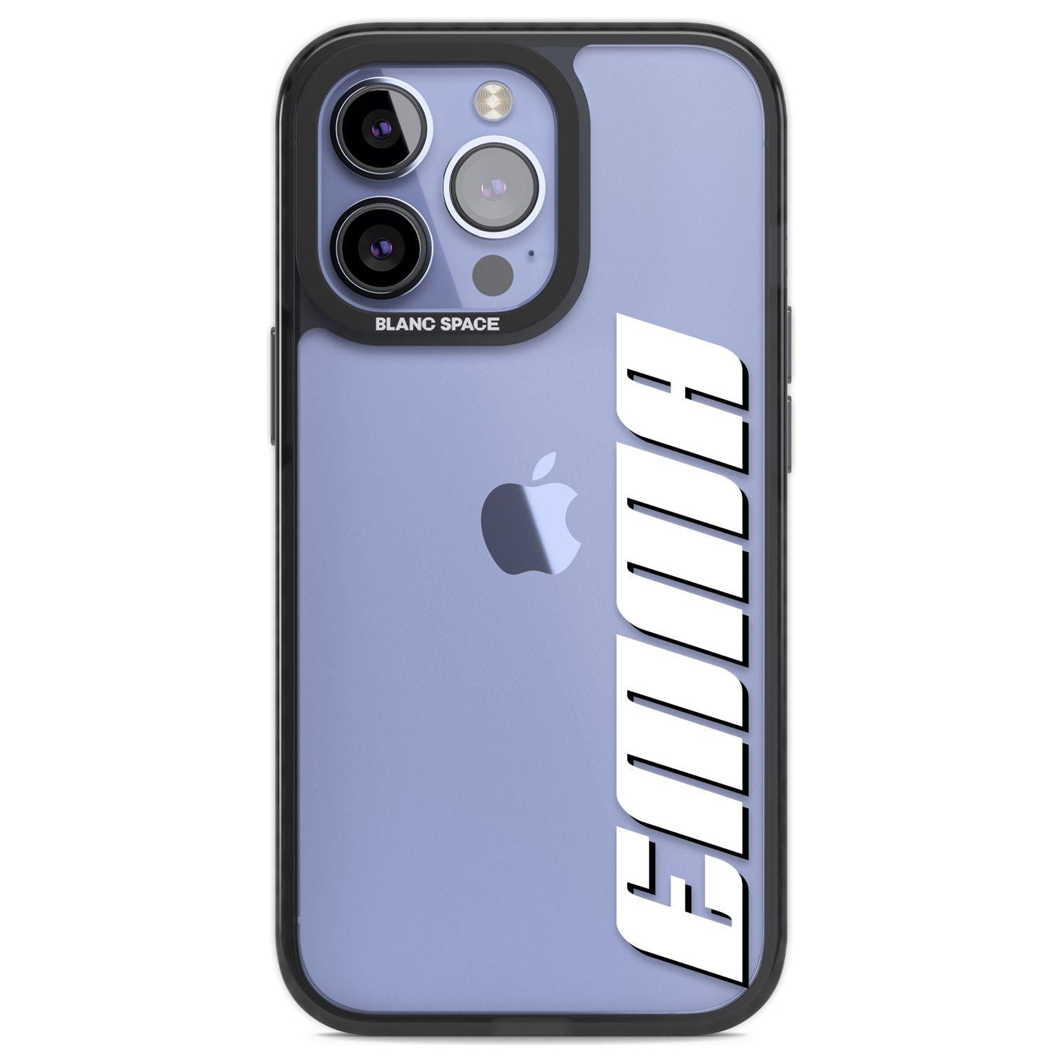 Personalised Clear Text 4B Custom Phone Case iPhone 13 Pro / Black Impact Case,iPhone 14 Pro / Black Impact Case,iPhone 15 Pro Max / Black Impact Case,iPhone 15 Pro / Black Impact Case Blanc Space