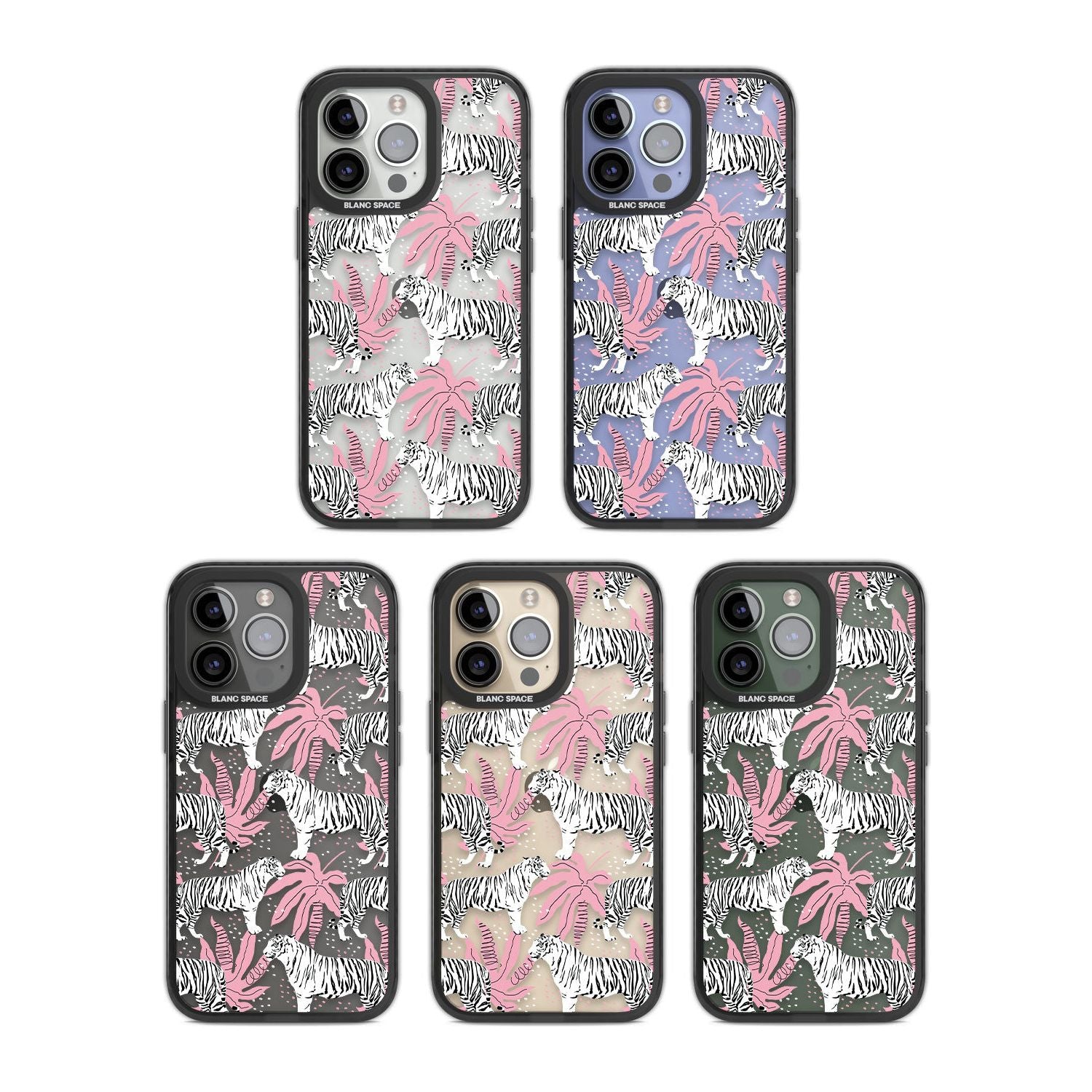 Pink & White Tropical Tigers