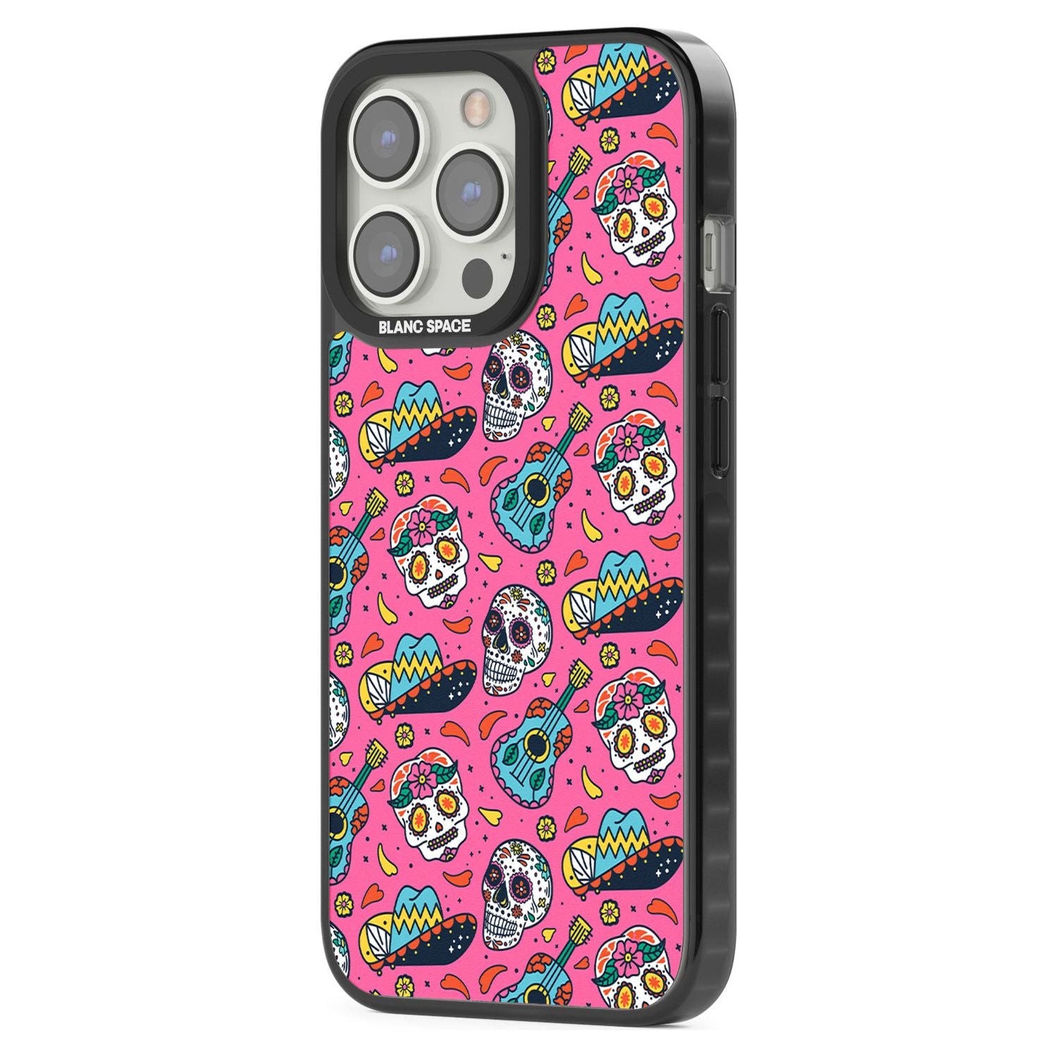 Pink Day Of The Dead Pattern