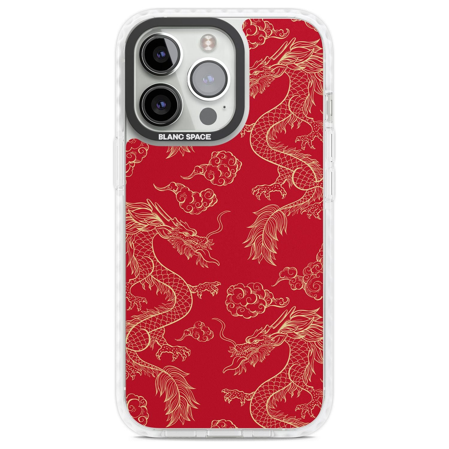 Red And Gold Dragon Pattern