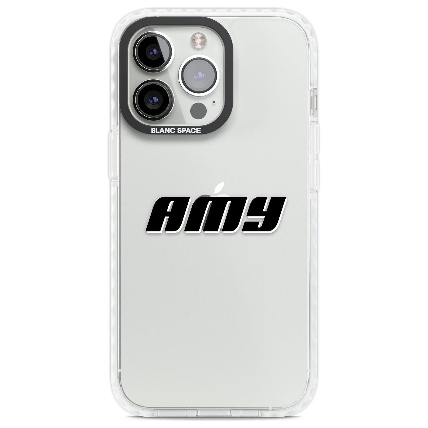 Personalised Clear Text 1C Custom Phone Case iPhone 13 Pro / Impact Case,iPhone 14 Pro / Impact Case,iPhone 15 Pro Max / Impact Case,iPhone 15 Pro / Impact Case Blanc Space