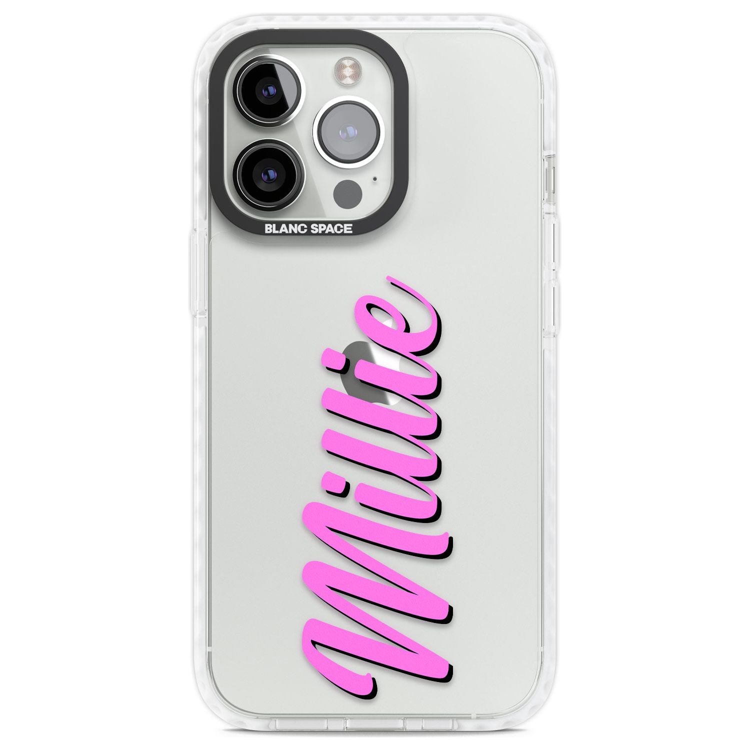 Personalised Clear Text 3C Custom Phone Case iPhone 13 Pro / Impact Case,iPhone 14 Pro / Impact Case,iPhone 15 Pro Max / Impact Case,iPhone 15 Pro / Impact Case Blanc Space