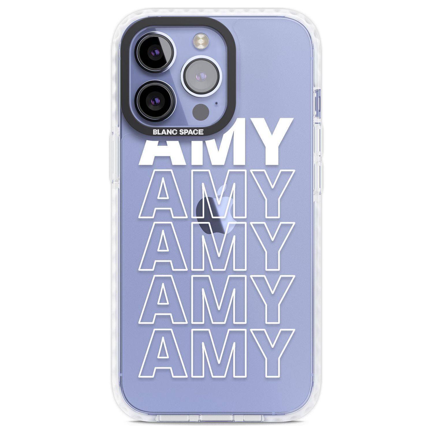 Personalised Clear Text 5C Custom Phone Case iPhone 13 Pro / Impact Case,iPhone 14 Pro / Impact Case,iPhone 15 Pro Max / Impact Case,iPhone 15 Pro / Impact Case Blanc Space