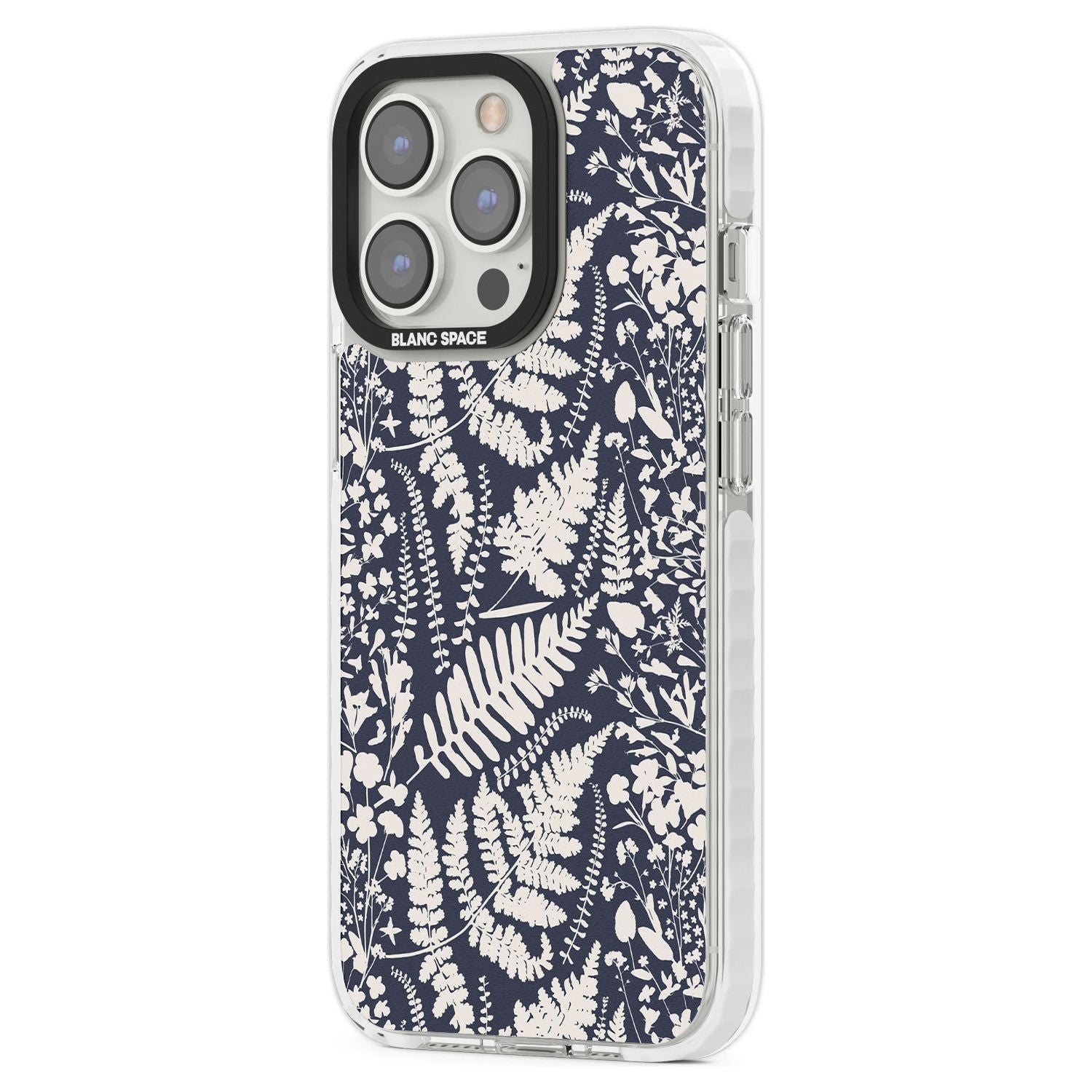 Wildflowers & Ferns On Navy