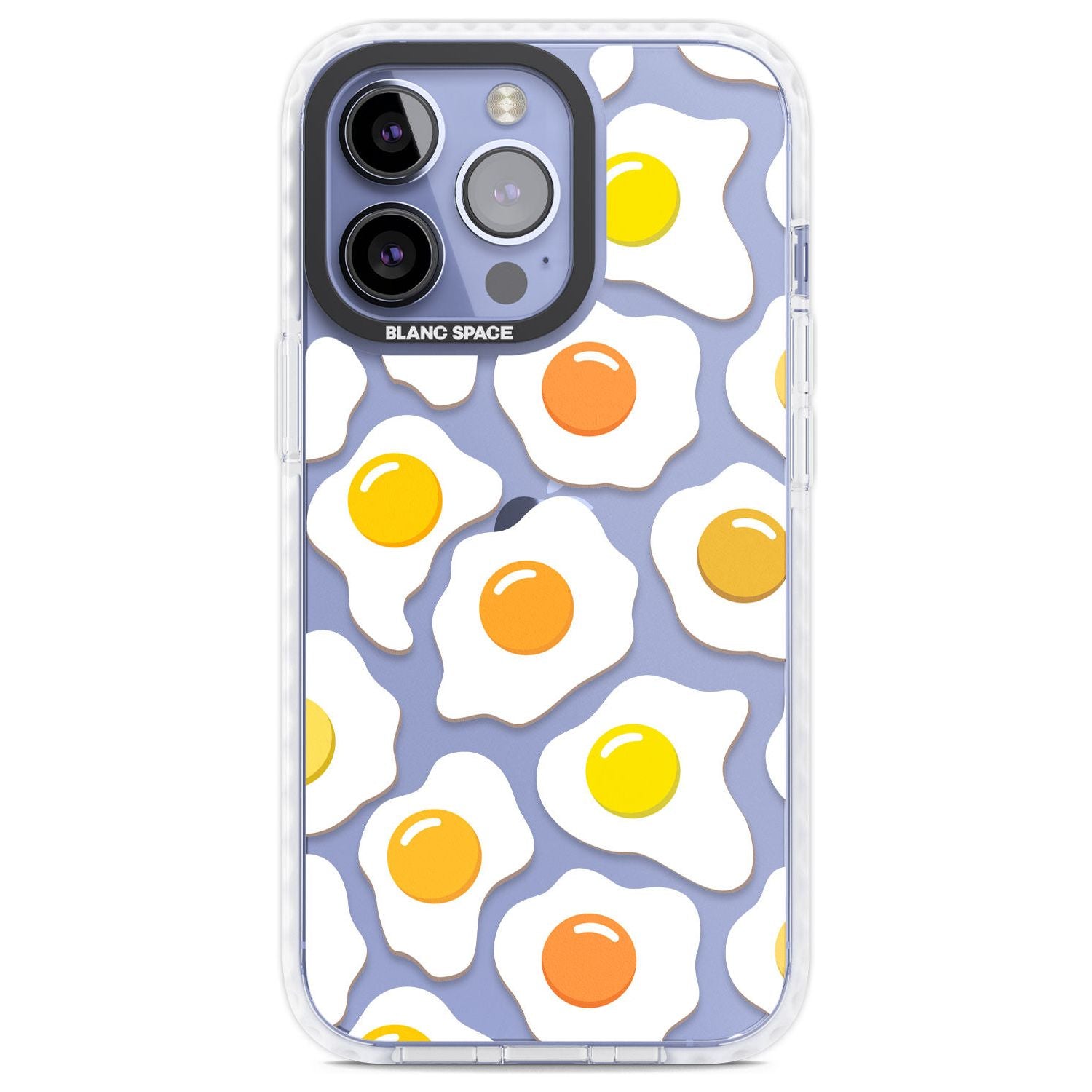 Fried Egg Pattern Phone Case iPhone 13 Pro / Impact Case,iPhone 14 Pro / Impact Case,iPhone 15 Pro Max / Impact Case,iPhone 15 Pro / Impact Case Blanc Space