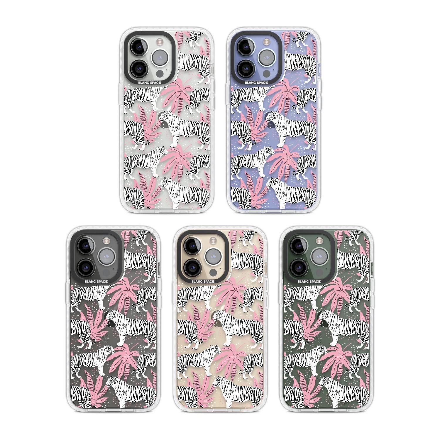 Pink & White Tropical Tigers
