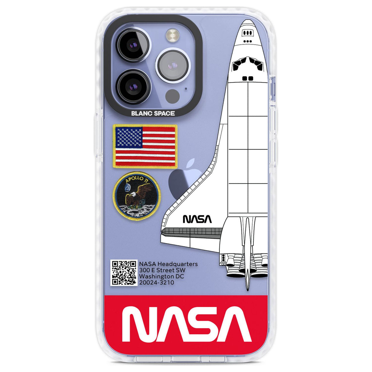 NASA Apollo 11 Phone Case iPhone 13 Pro / Impact Case,iPhone 14 Pro / Impact Case,iPhone 15 Pro Max / Impact Case,iPhone 15 Pro / Impact Case Blanc Space