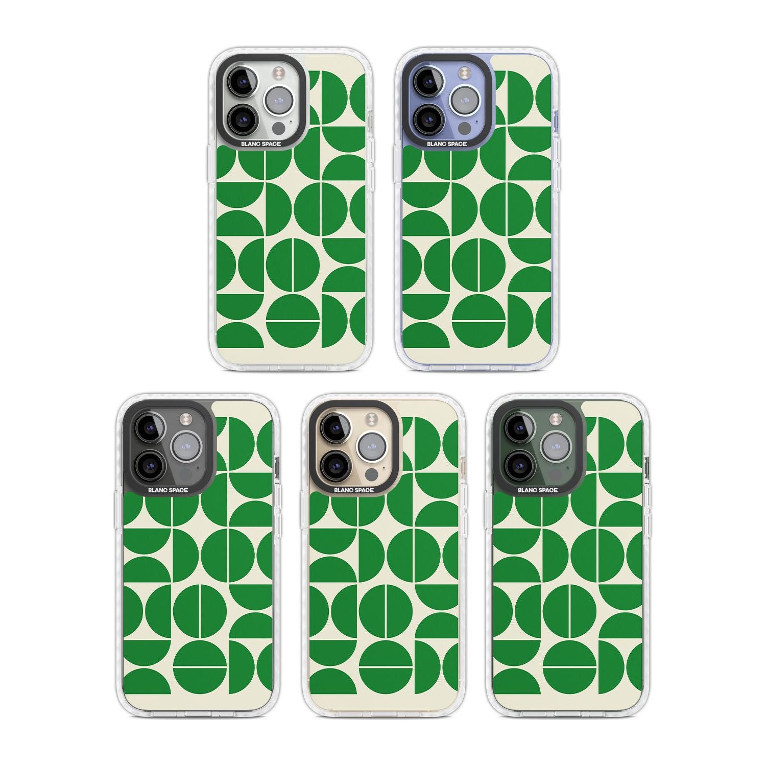 White Stars on Clear Phone Case for iPhone 14 Pro