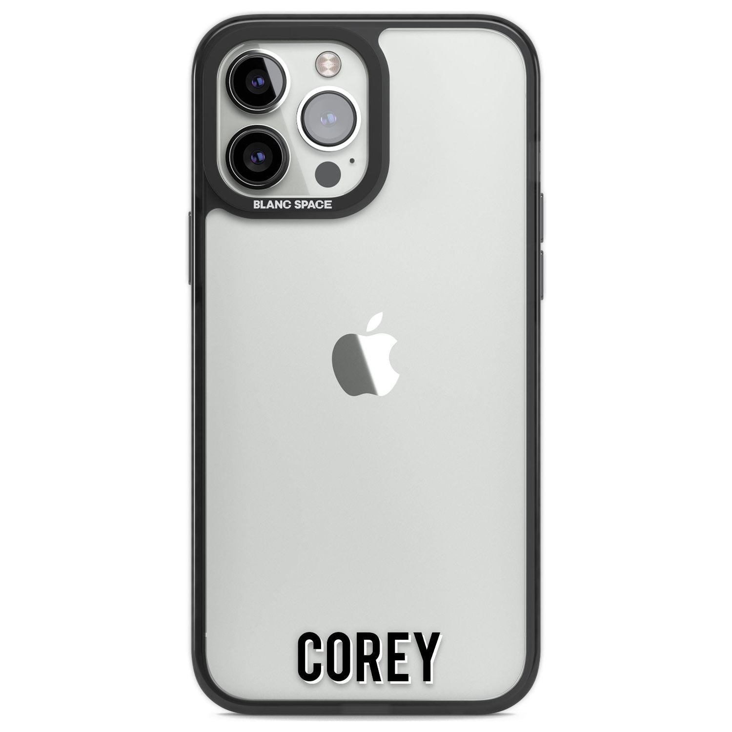 Personalised Clear Text 2A Custom Phone Case iPhone 13 Pro Max / Black Impact Case,iPhone 14 Pro Max / Black Impact Case Blanc Space
