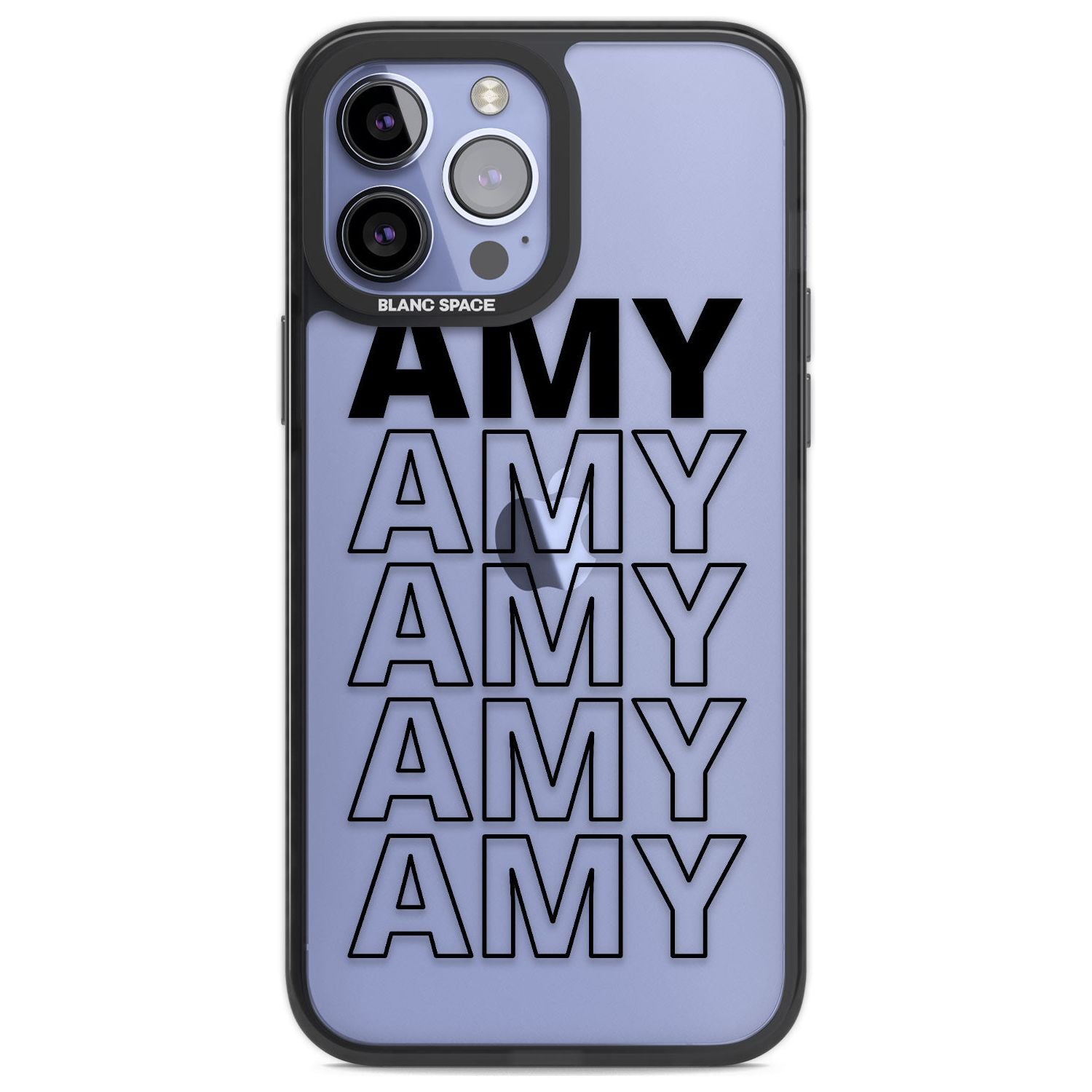 Personalised Clear Text 5E Custom Phone Case iPhone 13 Pro Max / Black Impact Case,iPhone 14 Pro Max / Black Impact Case Blanc Space
