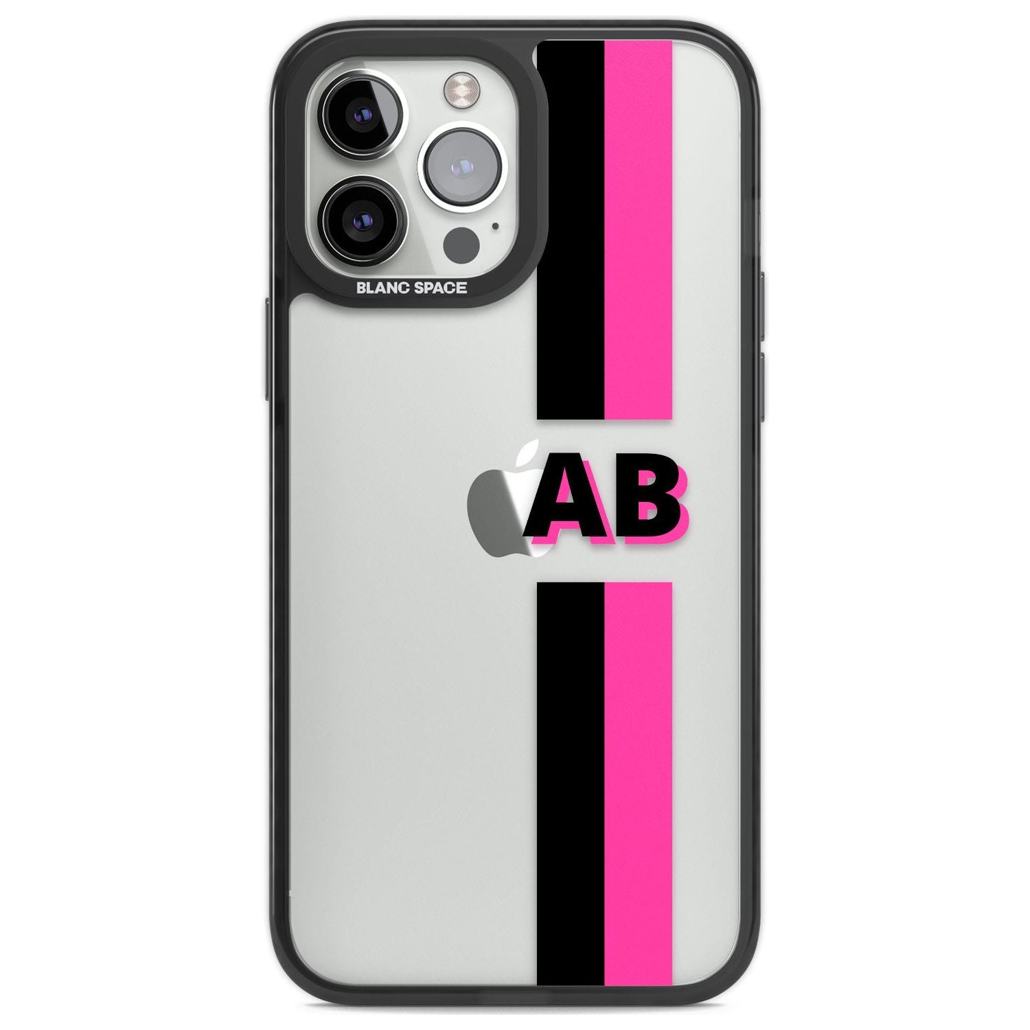 Personalised Clear Text 6D Custom Phone Case iPhone 13 Pro Max / Black Impact Case,iPhone 14 Pro Max / Black Impact Case Blanc Space