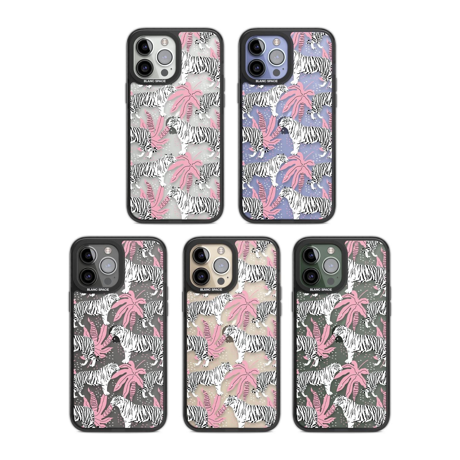 Pink & White Tropical Tigers