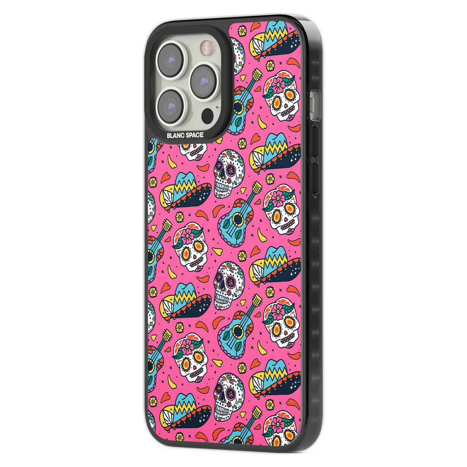 Pink Day Of The Dead Pattern