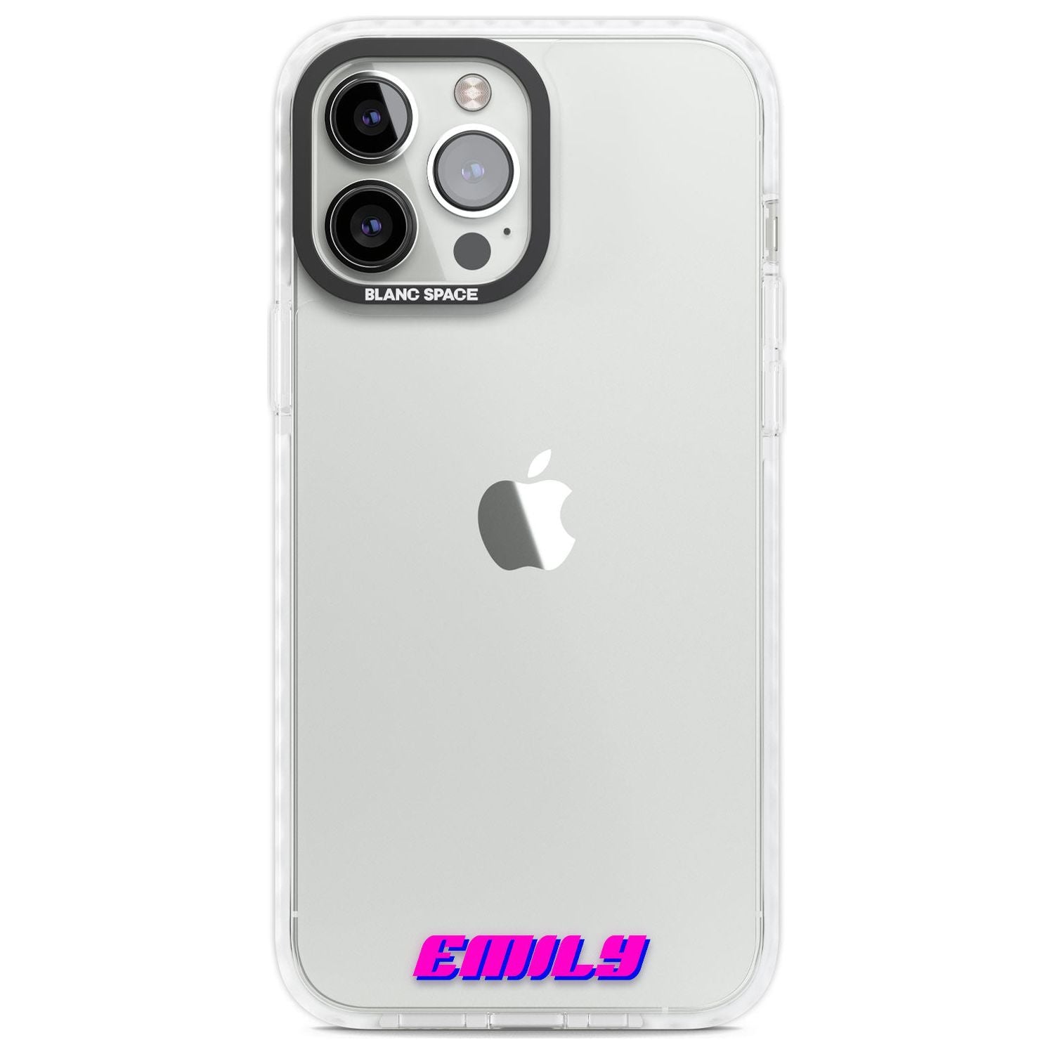 Personalised Clear Text 2C Custom Phone Case iPhone 13 Pro Max / Impact Case,iPhone 14 Pro Max / Impact Case Blanc Space