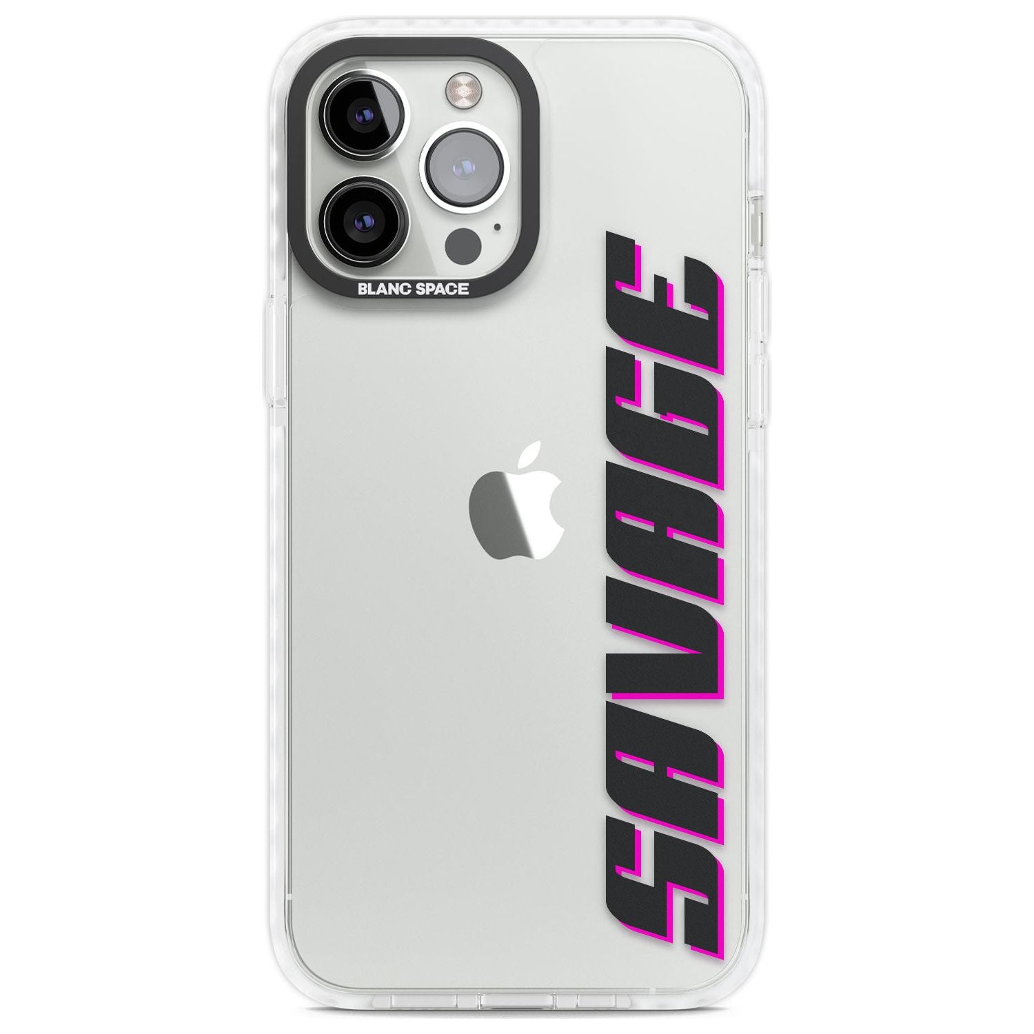 Personalised Clear Text 4C Custom Phone Case iPhone 13 Pro Max / Impact Case,iPhone 14 Pro Max / Impact Case Blanc Space