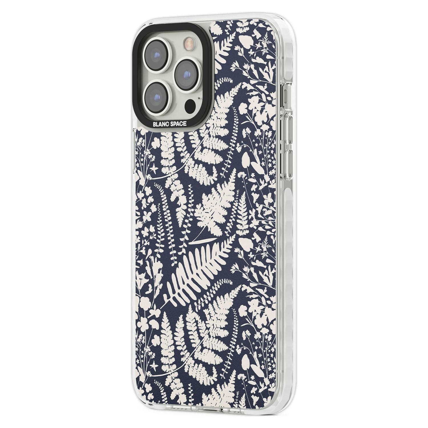 Wildflowers & Ferns On Navy