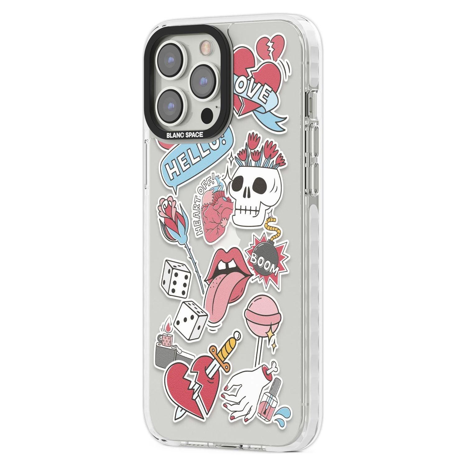 Skull & Flowers Stickers