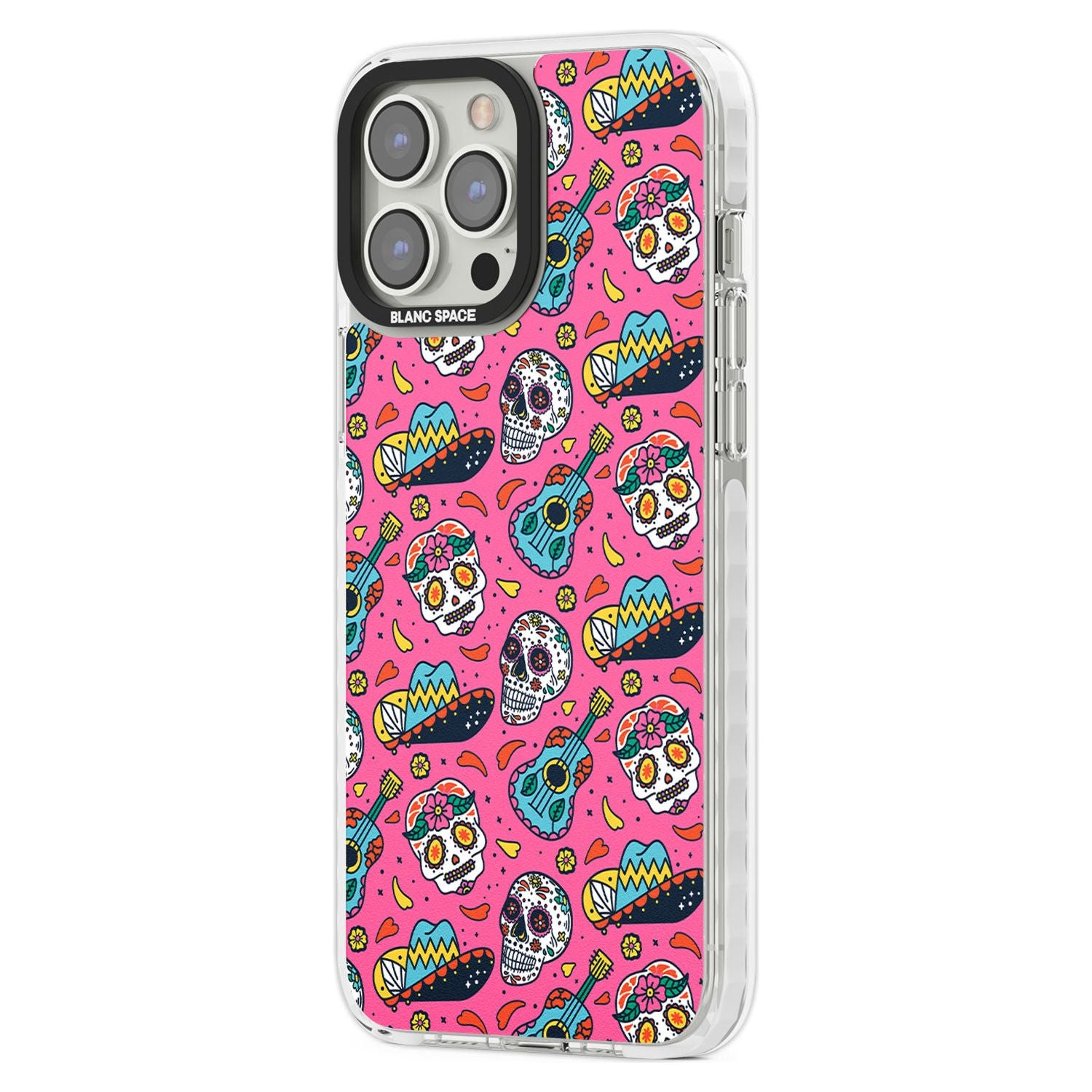 Pink Day Of The Dead Pattern