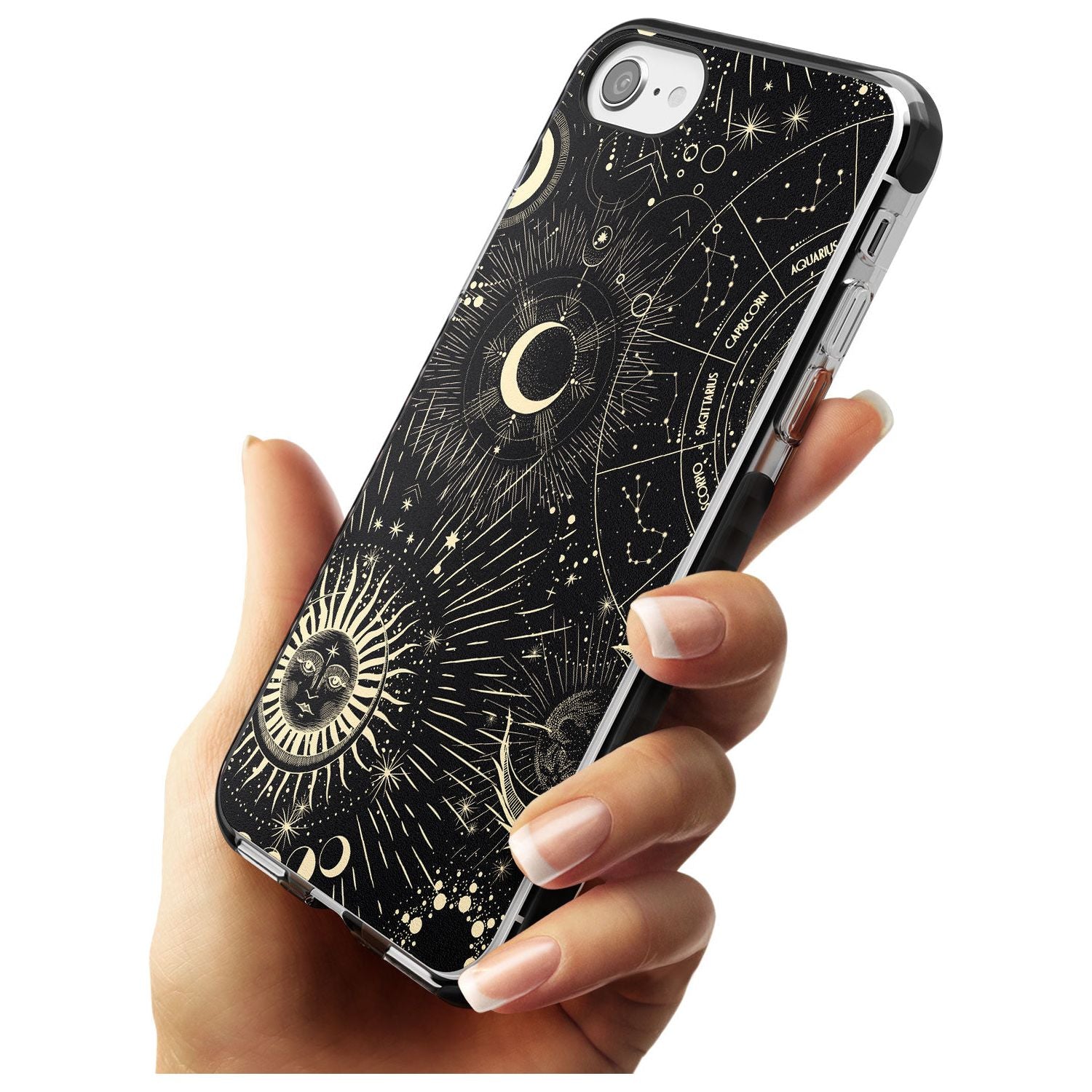 Sun & Symbols Pink Fade Impact Phone Case for iPhone SE 8 7 Plus