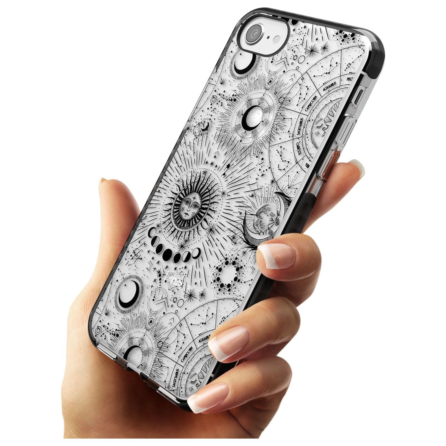 Transparent Suns & Zodiac Charts iPhone Case Phone Case - Case Warehouse
