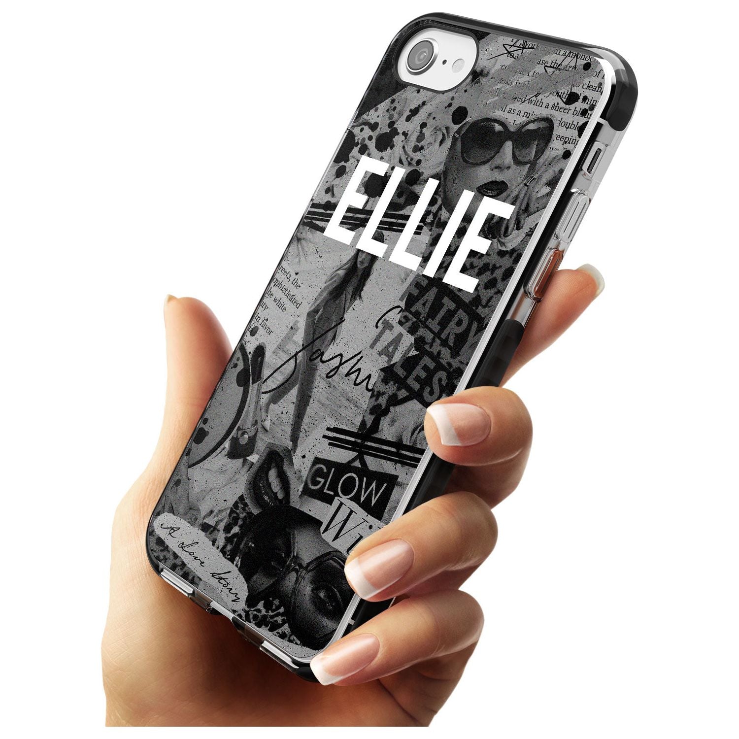 Grey Scale Fashion Collage iPhone Case Custom Phone Case - Case Warehouse