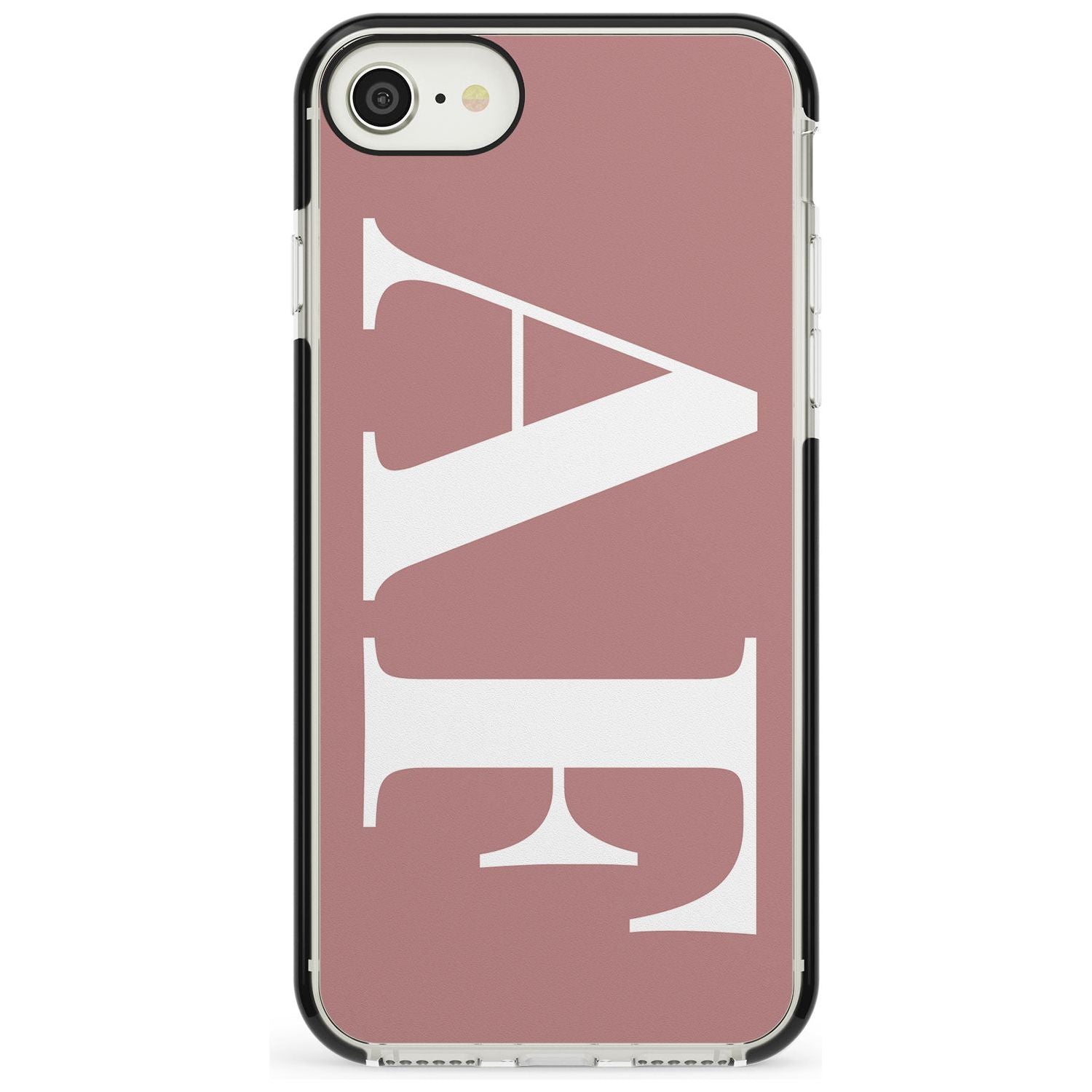 White & Rose Personalised iPhone Case Black Impact Custom Phone Case - Case Warehouse