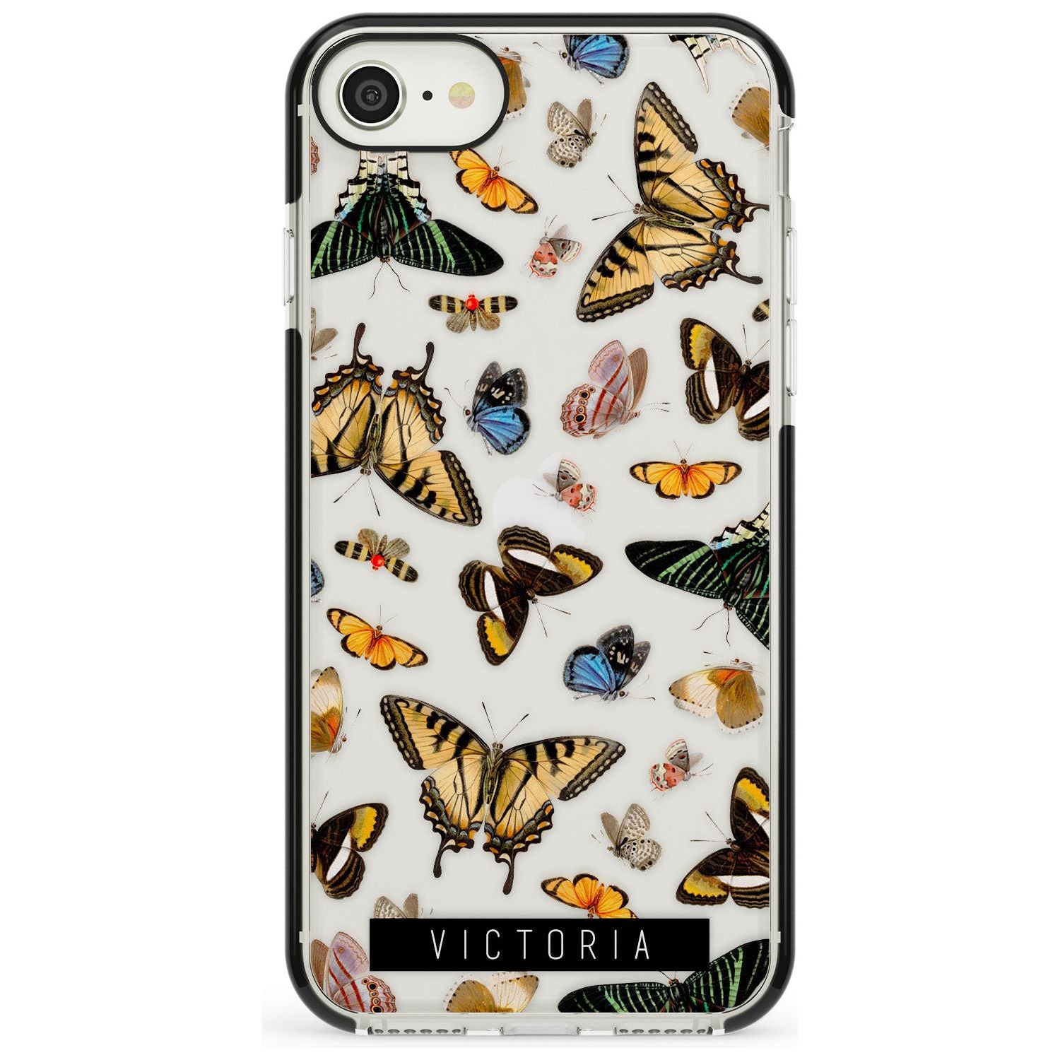 Custom Photorealistic Butterfly iPhone Case Black Impact Custom Phone Case - Case Warehouse