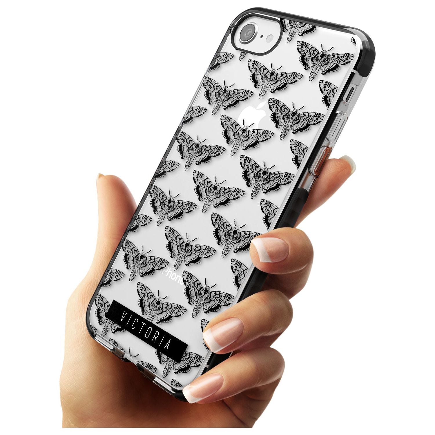Customised Hawk Moth Pattern iPhone Case Custom Phone Case - Case Warehouse
