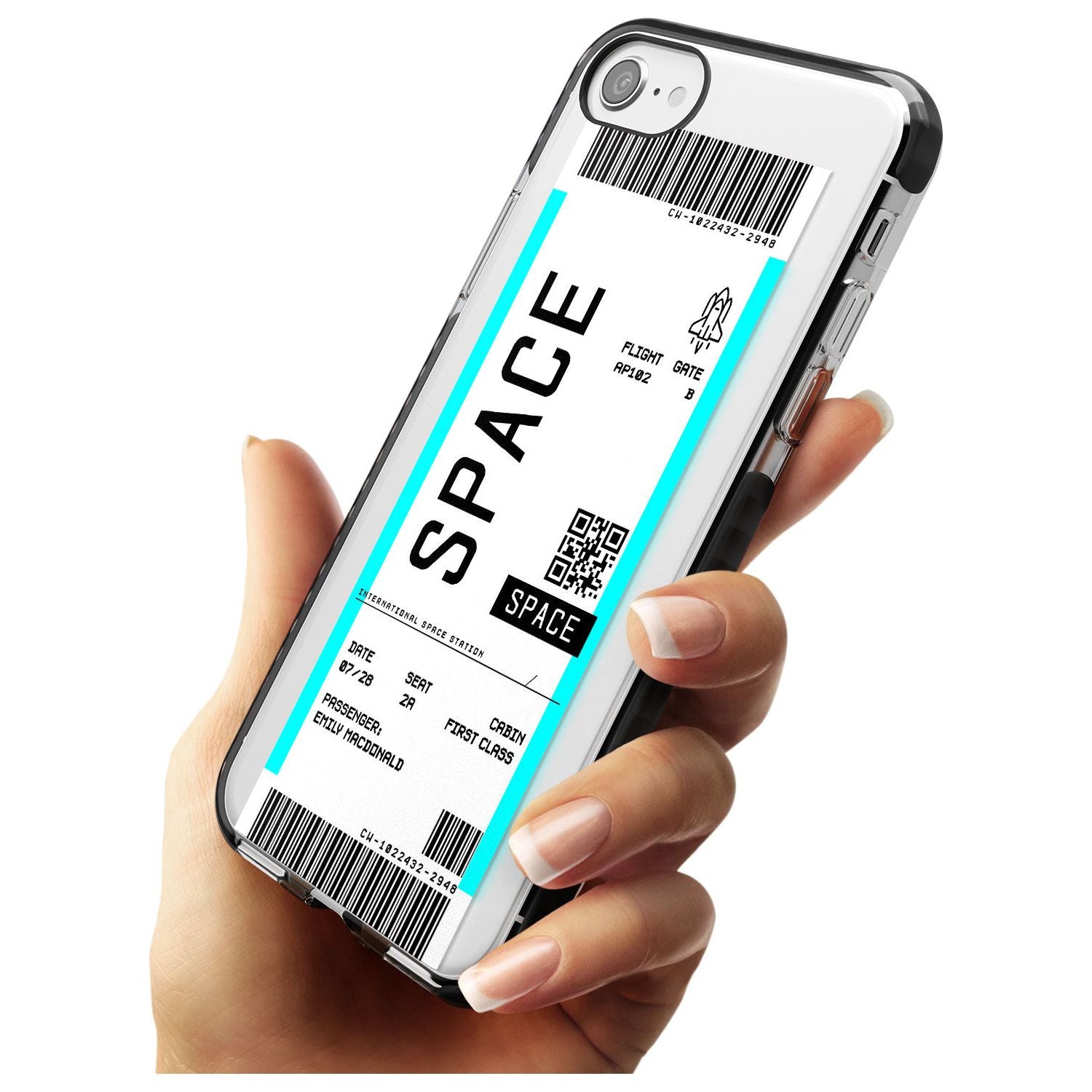 Space Custom Space Travel Ticket iPhone Case Custom Phone Case - Case Warehouse