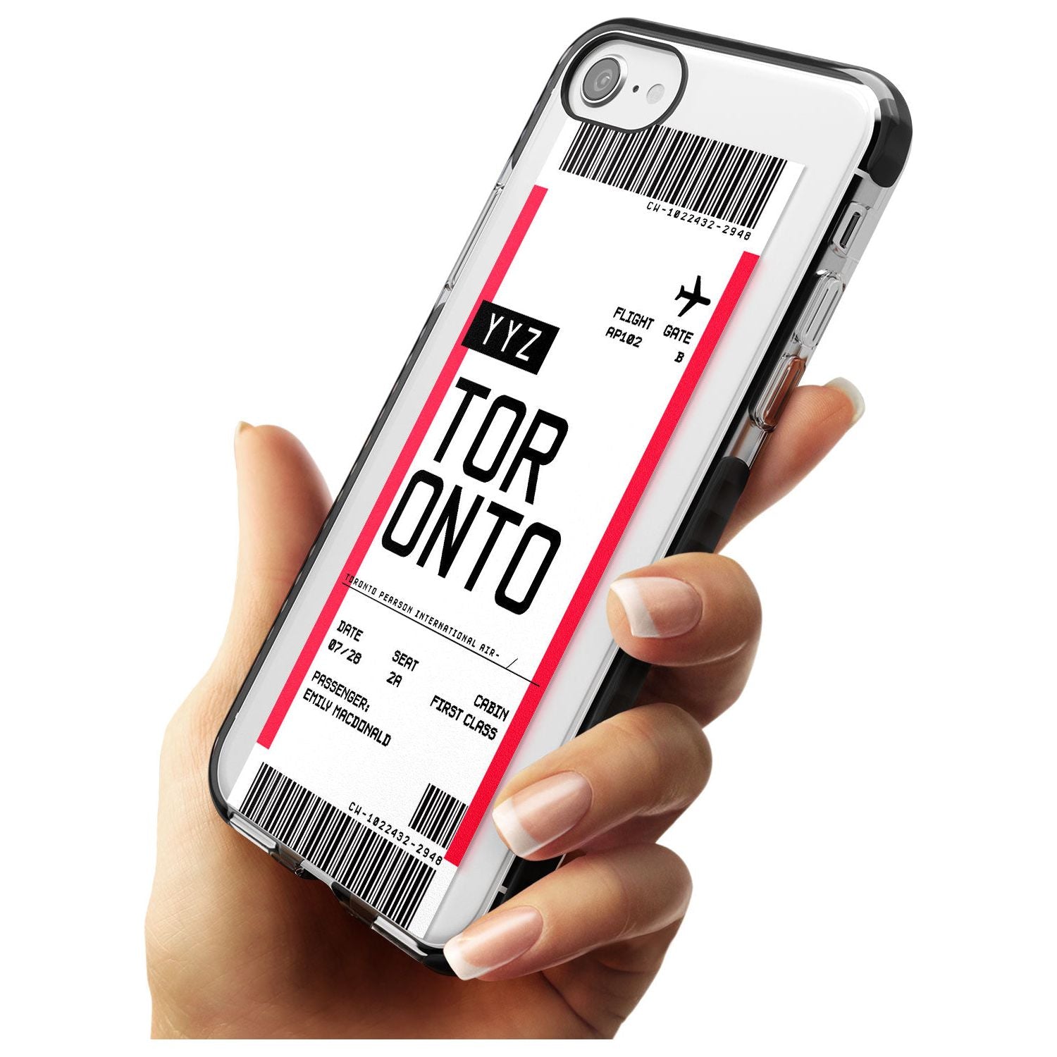 Toronto Boarding Pass iPhone Case Custom Phone Case - Case Warehouse