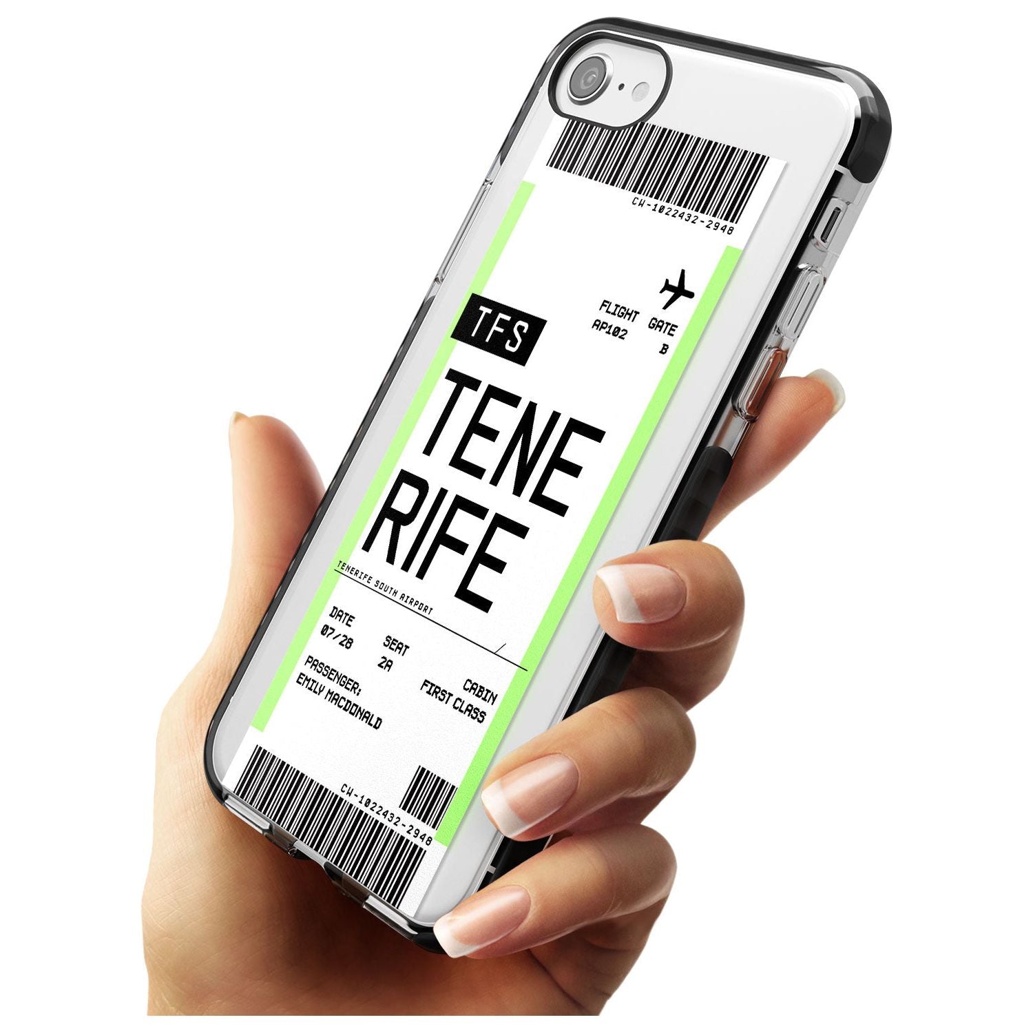 Tenerife Boarding Pass iPhone Case Custom Phone Case - Case Warehouse