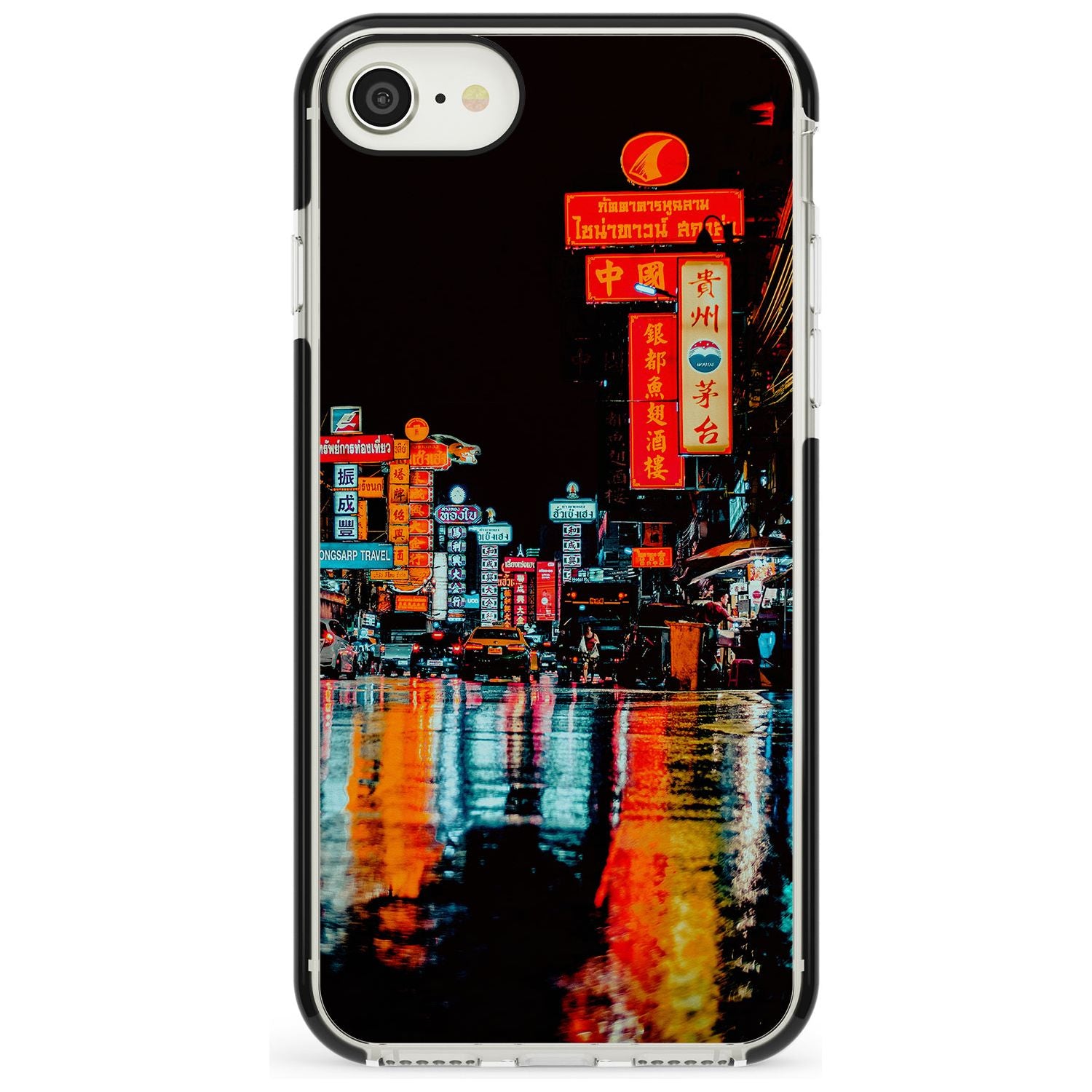 Neon City iPhone Case Black Impact Phone Case - Case Warehouse