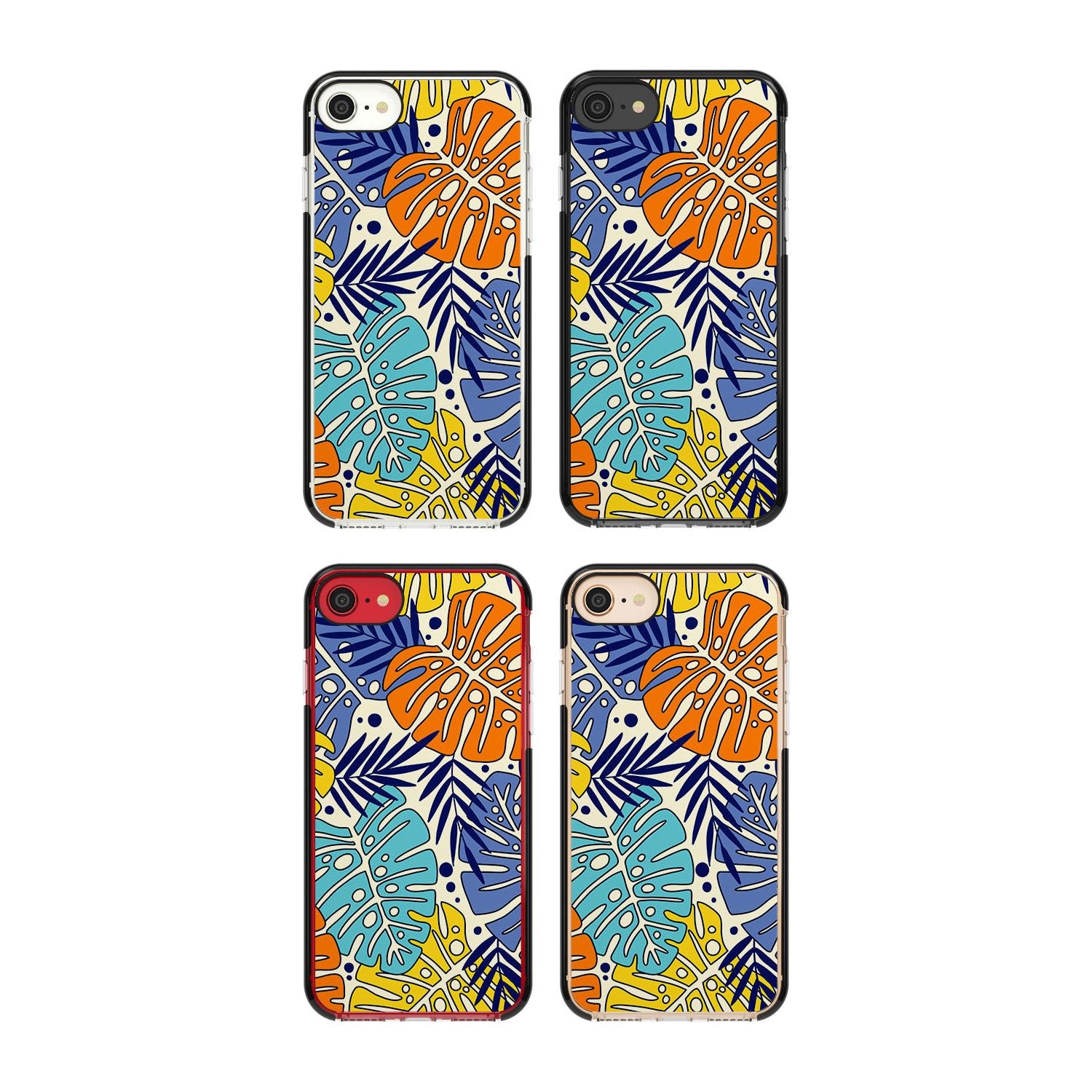 Abstract Leaves Phone Case for iPhone SE