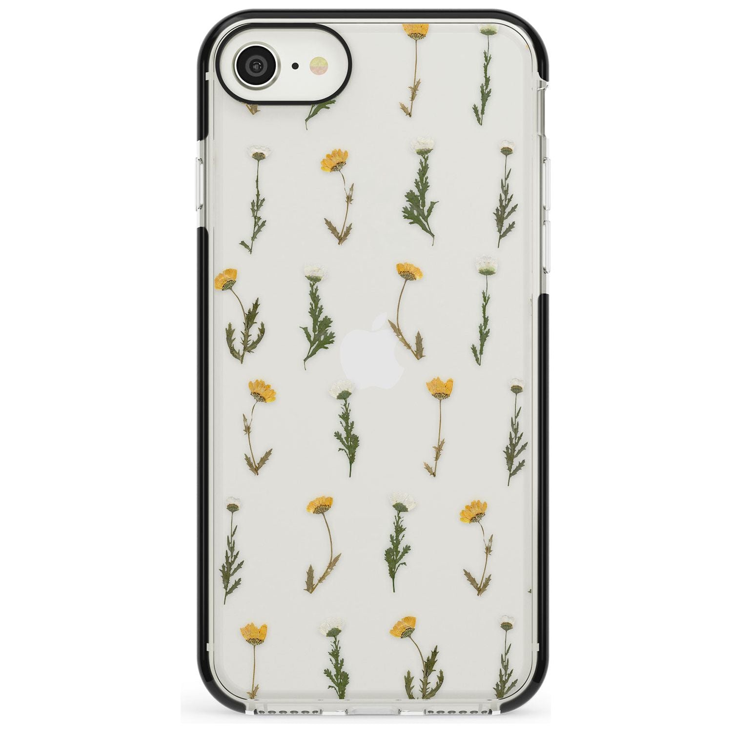 Pressed Flower iPhone Case Black Impact Phone Case - Case Warehouse